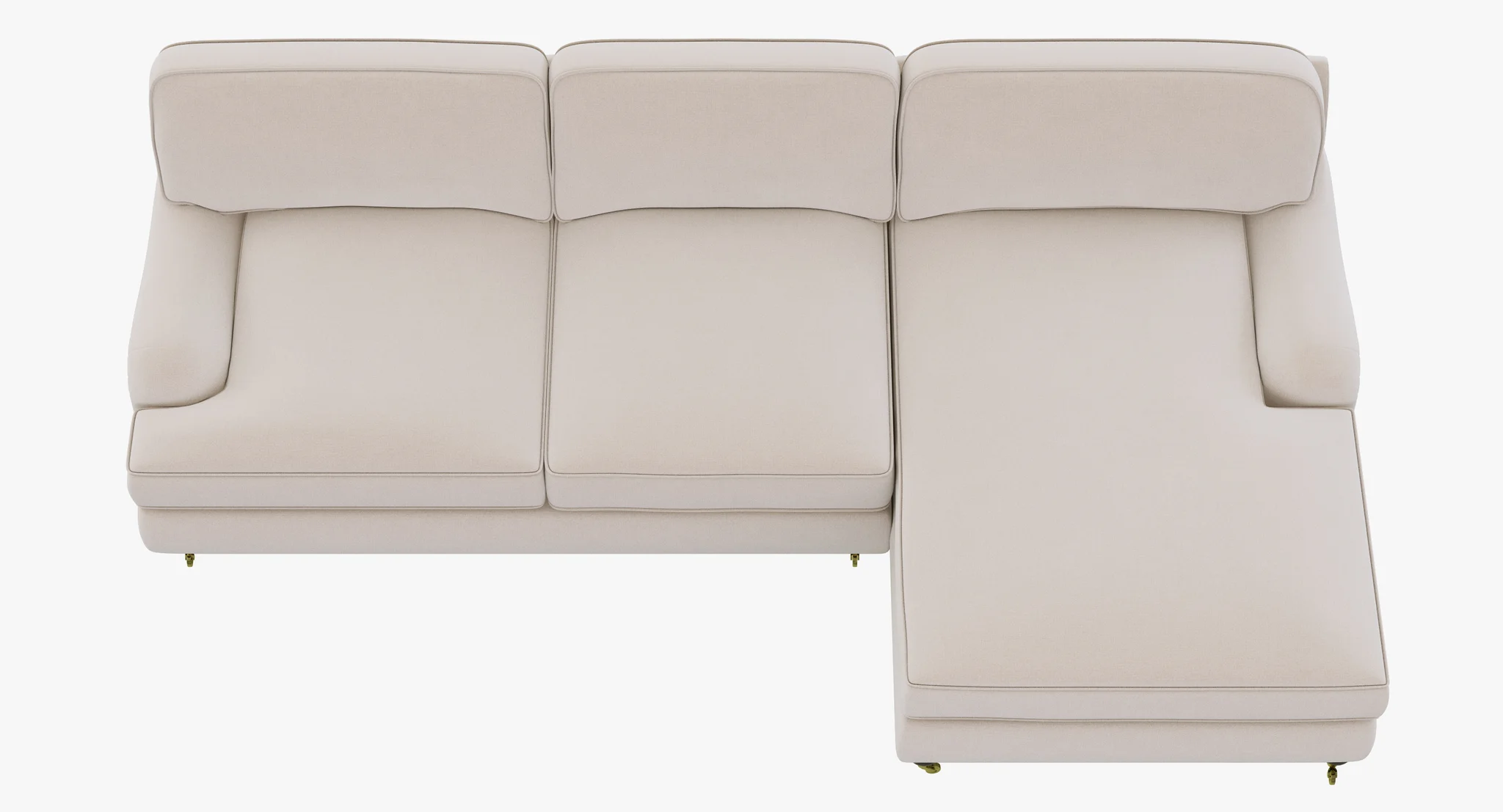 Restoration Hardware English Roll Arm Upholstered Right Arm Chaise Sectional — 3D model preview 10