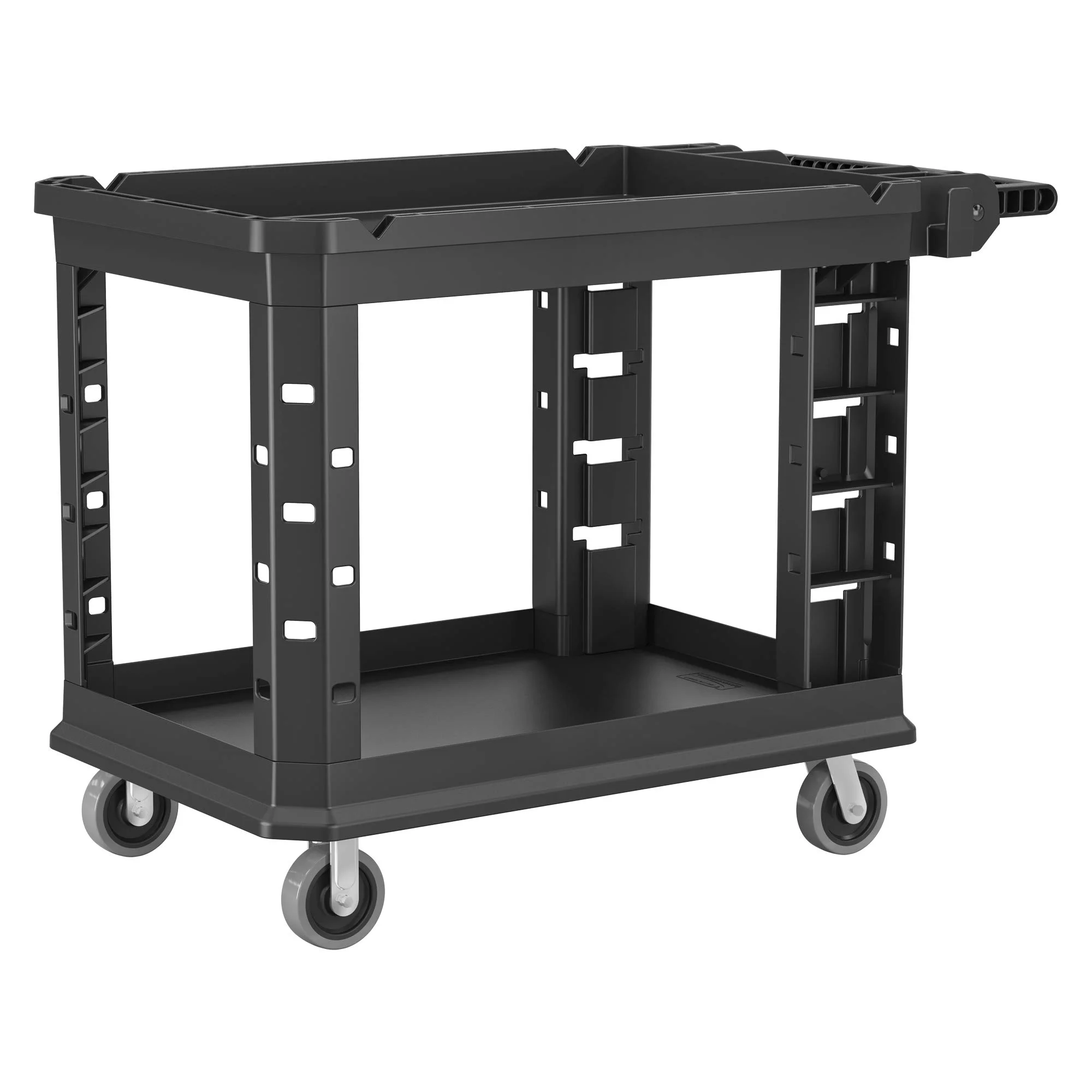 Heavy Duty Industrial Utility Cart with Caster Wheels