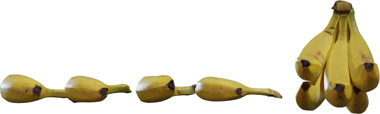 Realistic Banana Collection with 4K Textures — 3D model preview 2