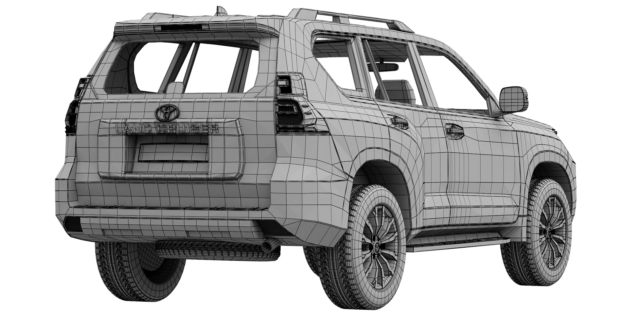 Toyota Land Cruiser Prado, 3D model preview 8