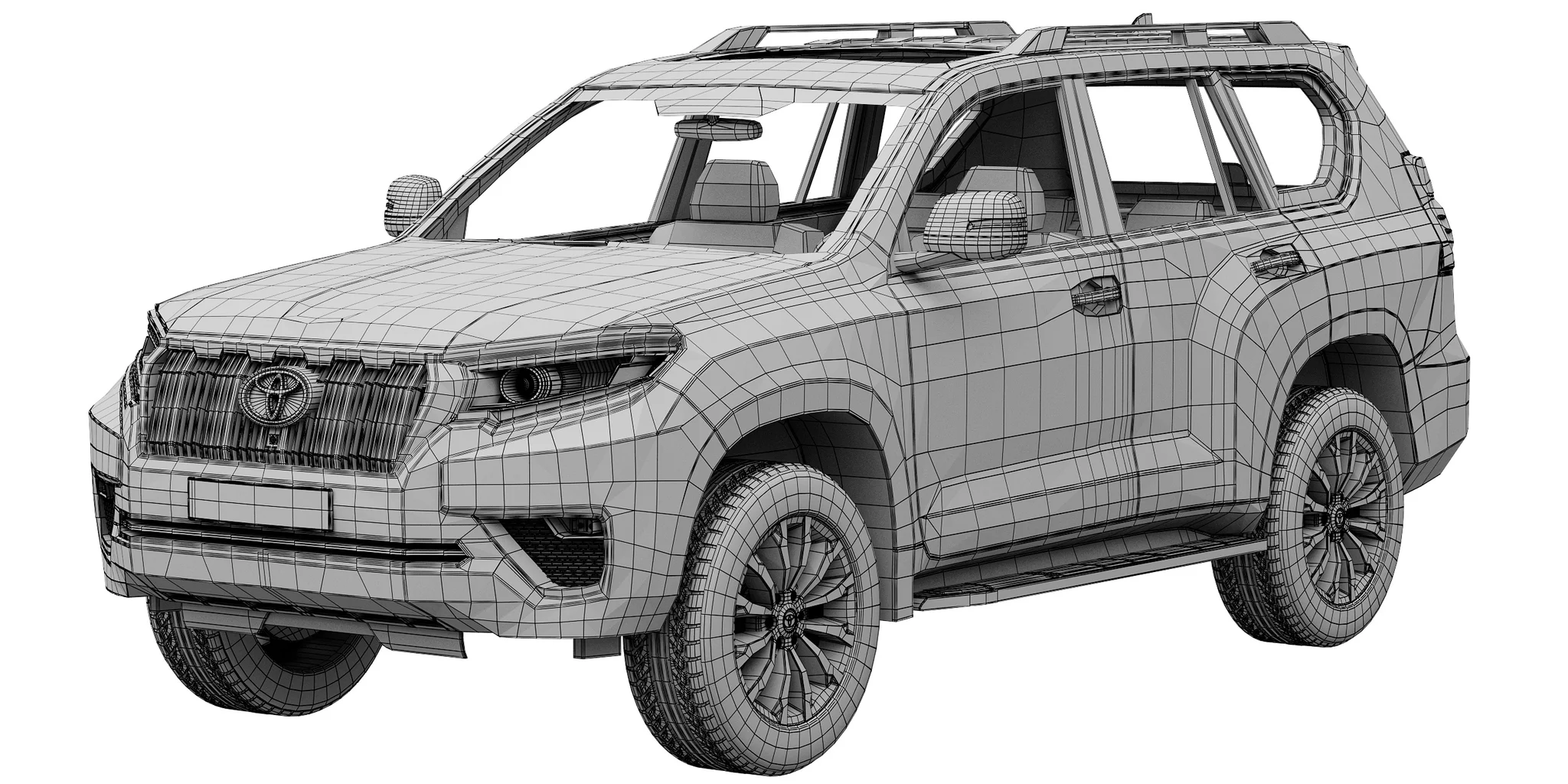Toyota Land Cruiser Prado, 3D model preview 12
