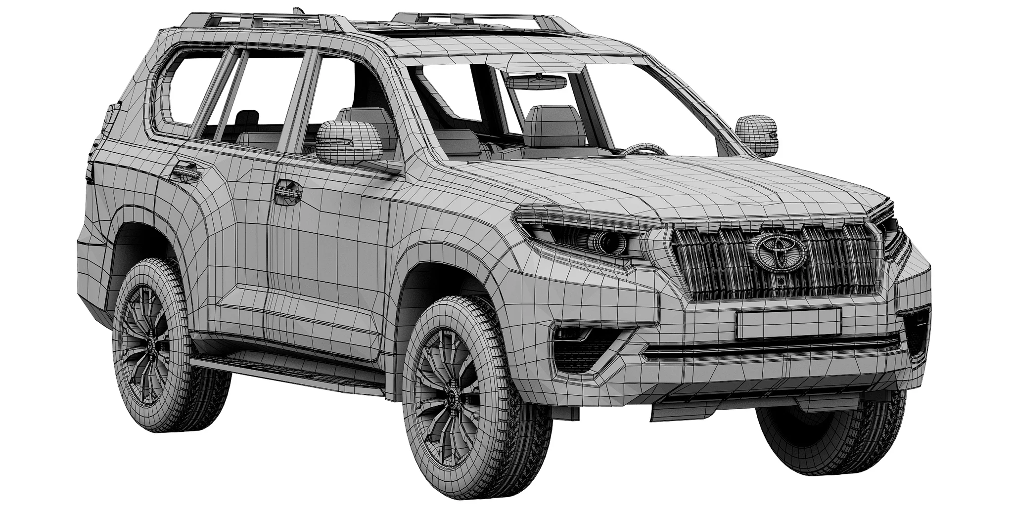 Toyota Land Cruiser Prado, 3D model preview 17