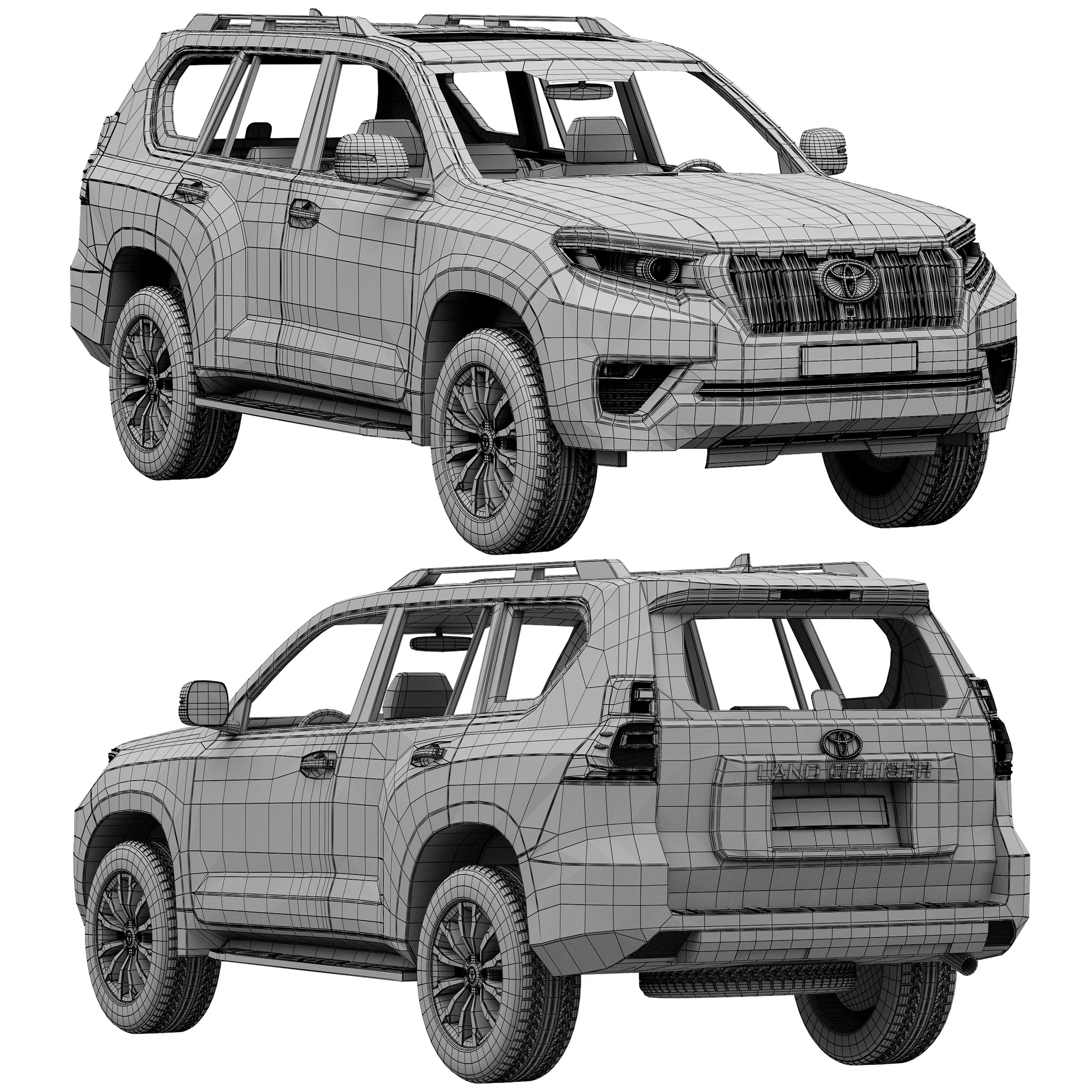 Toyota Land Cruiser Prado, 3D model preview 18