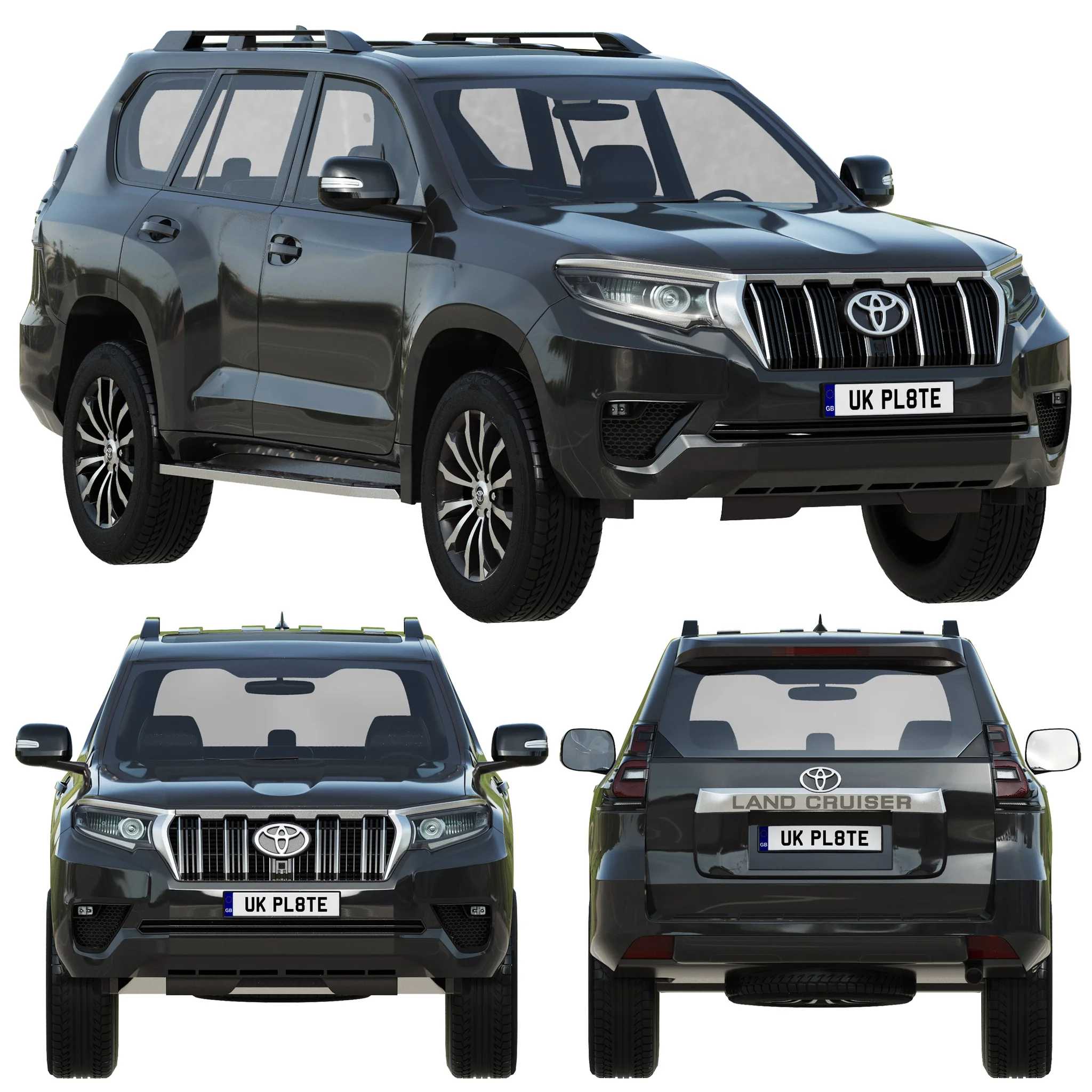 Toyota Land Cruiser Prado, 3D model preview 21