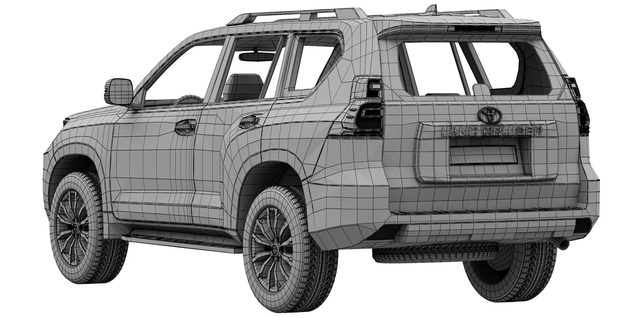 Toyota Land Cruiser Prado, 3D model preview 23