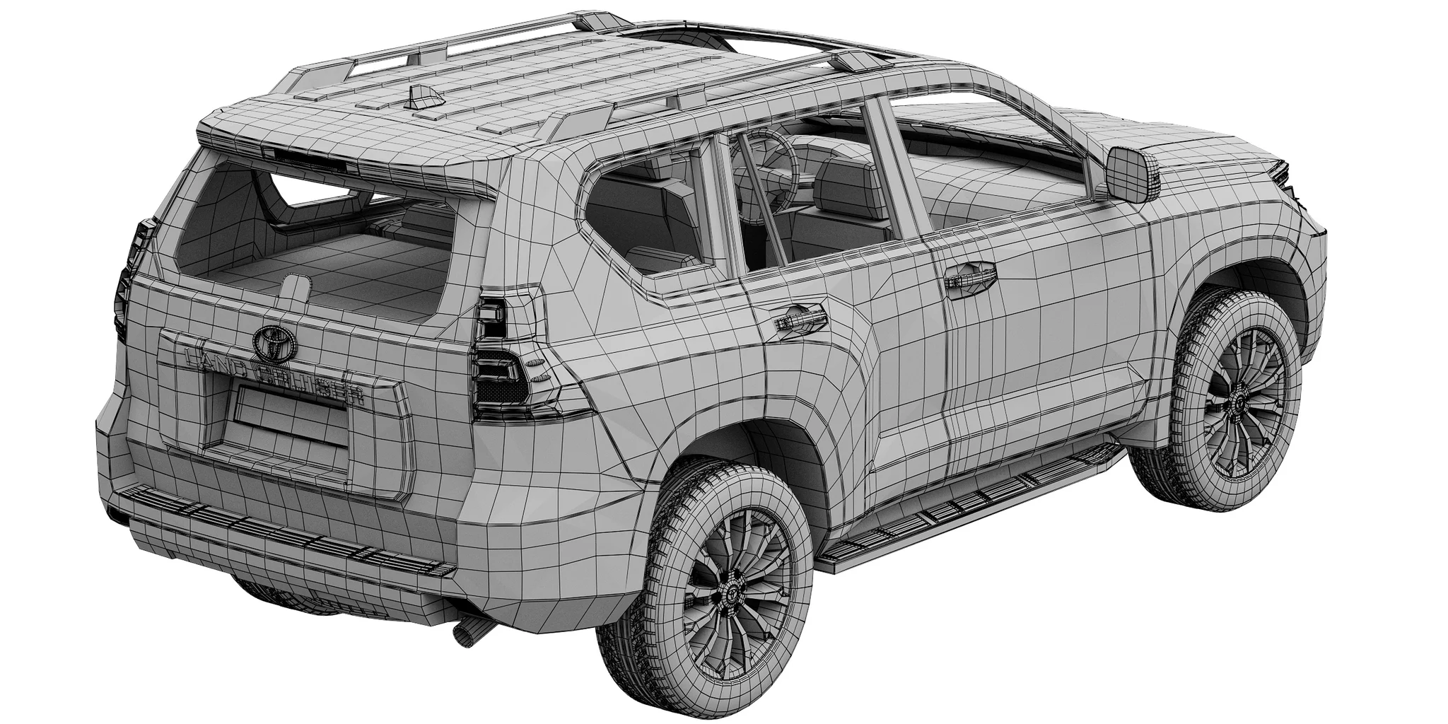 Toyota Land Cruiser Prado, 3D model preview 36