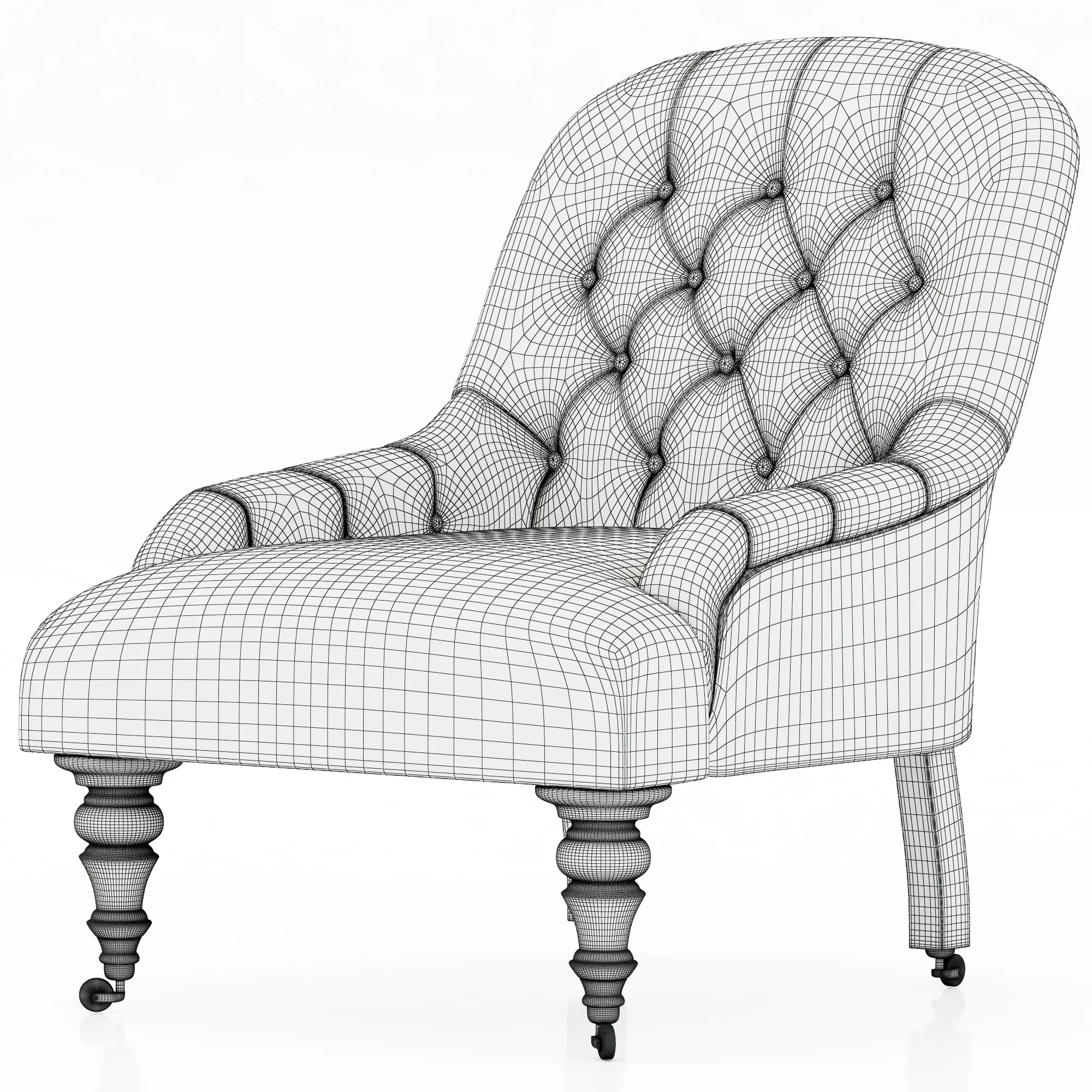 George Smith C024 Eve Chair — 3D model preview 1