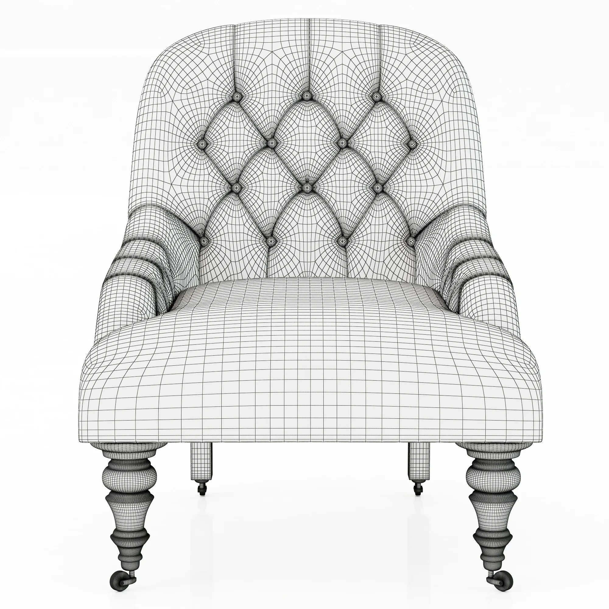 George Smith C024 Eve Chair — 3D model preview 10