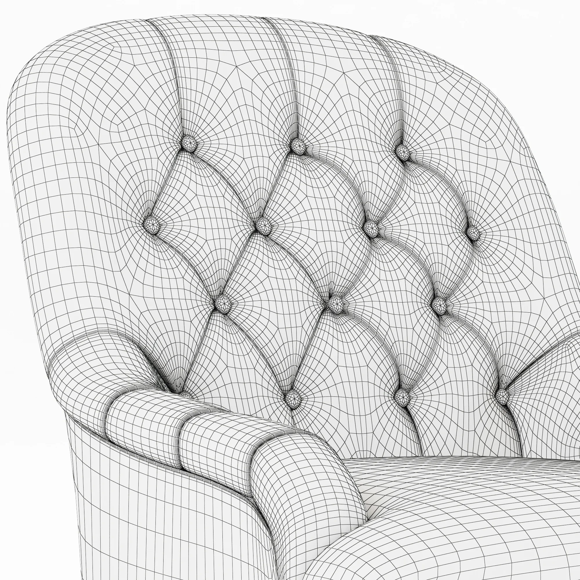 George Smith C024 Eve Chair — 3D model preview 12