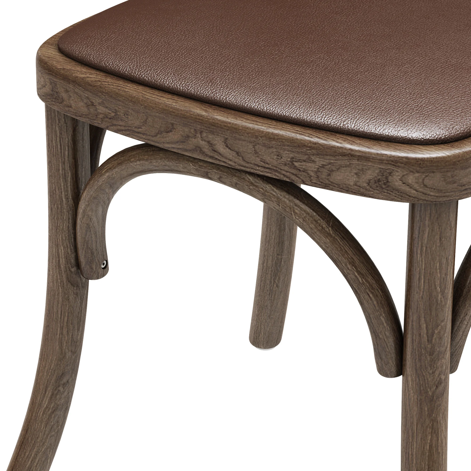 Restoration Hardware Madeleine Leather Side Chair — 3D model preview 6