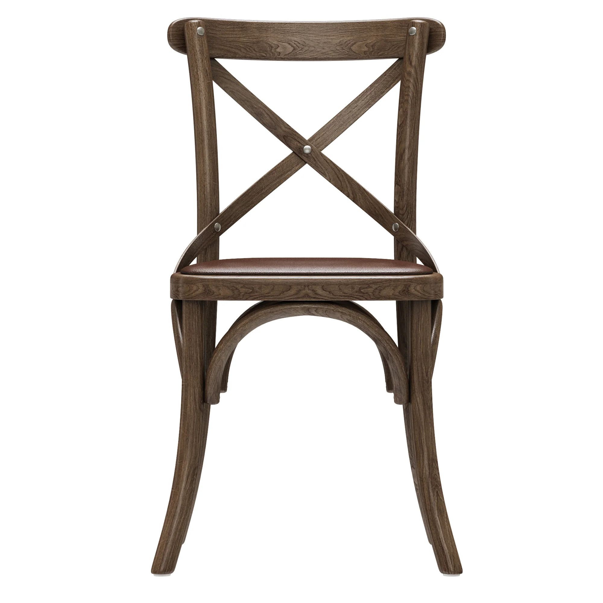 Restoration Hardware Madeleine Leather Side Chair — 3D model preview 7