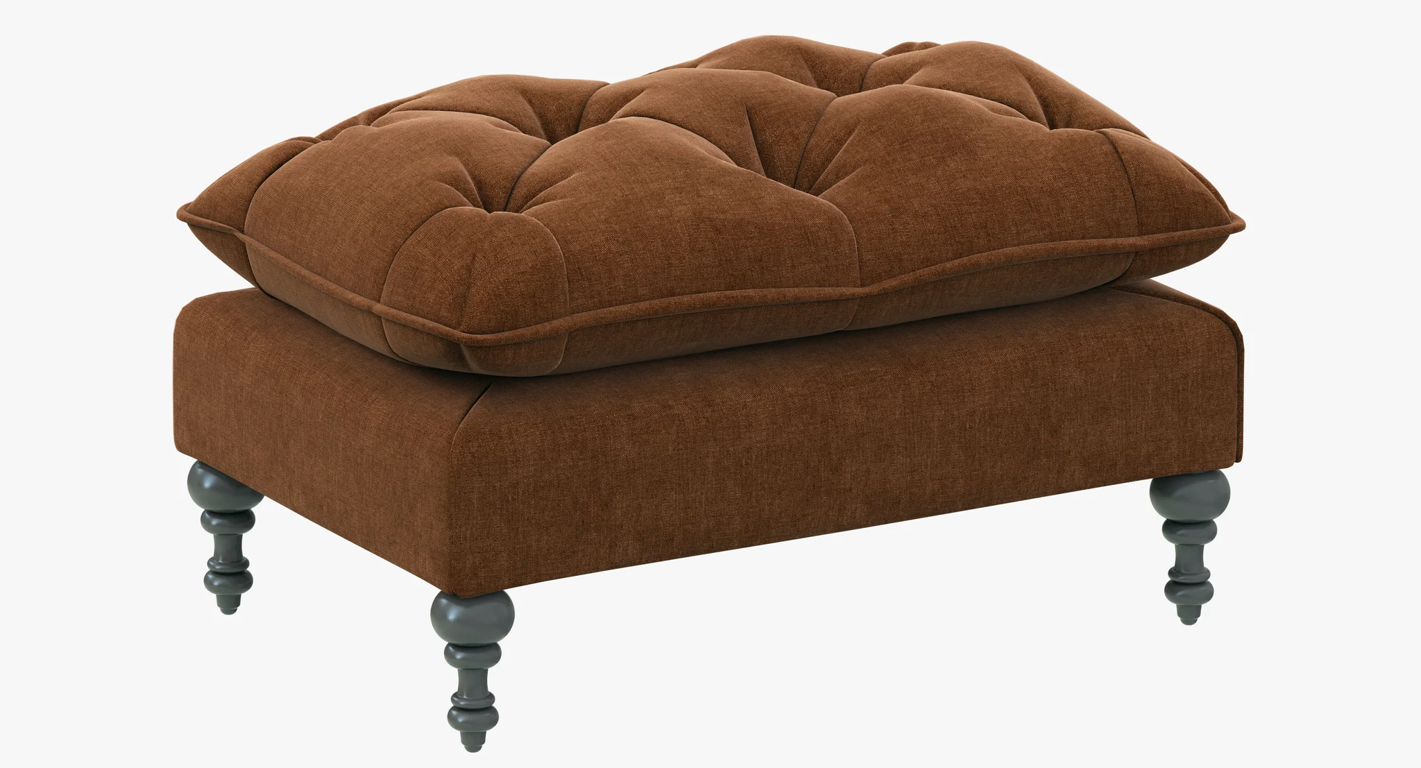 HPDECOR Decorista Choco Ottoman — 3D model preview 1