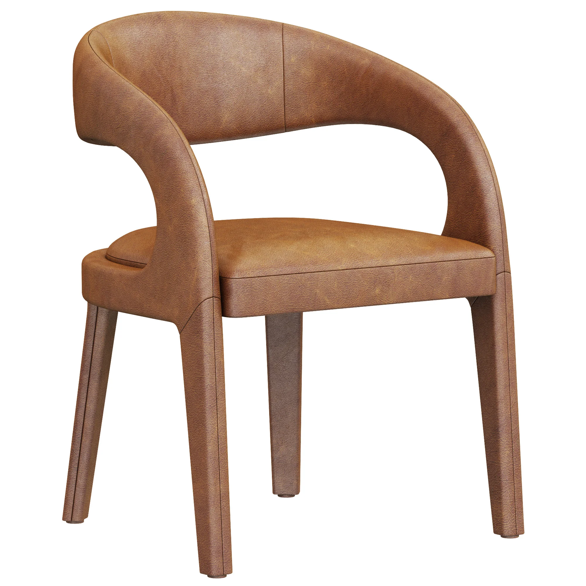 Coco Republic Pierre Dining Chair — 3D model preview 1