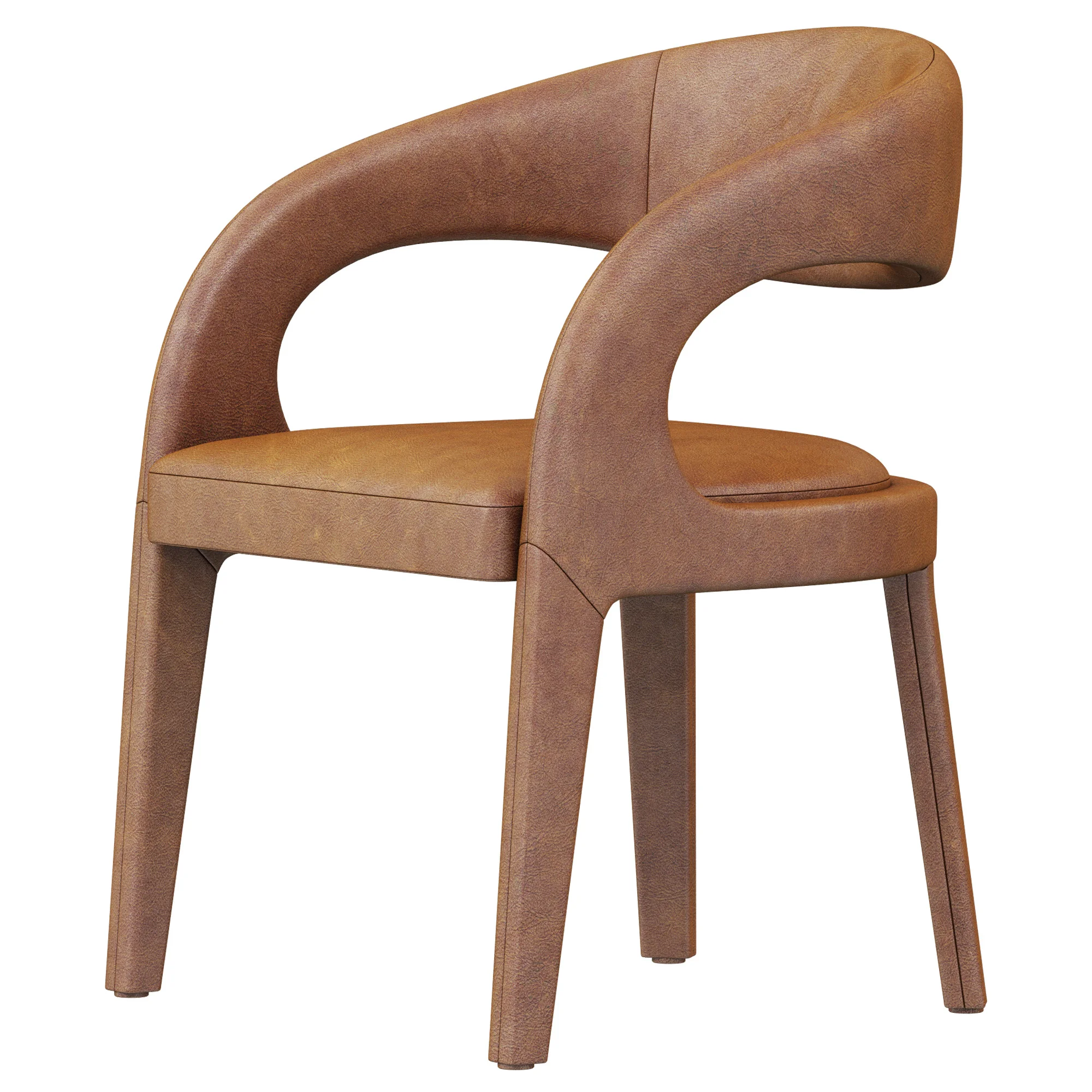 Coco Republic Pierre Dining Chair — 3D model preview 2