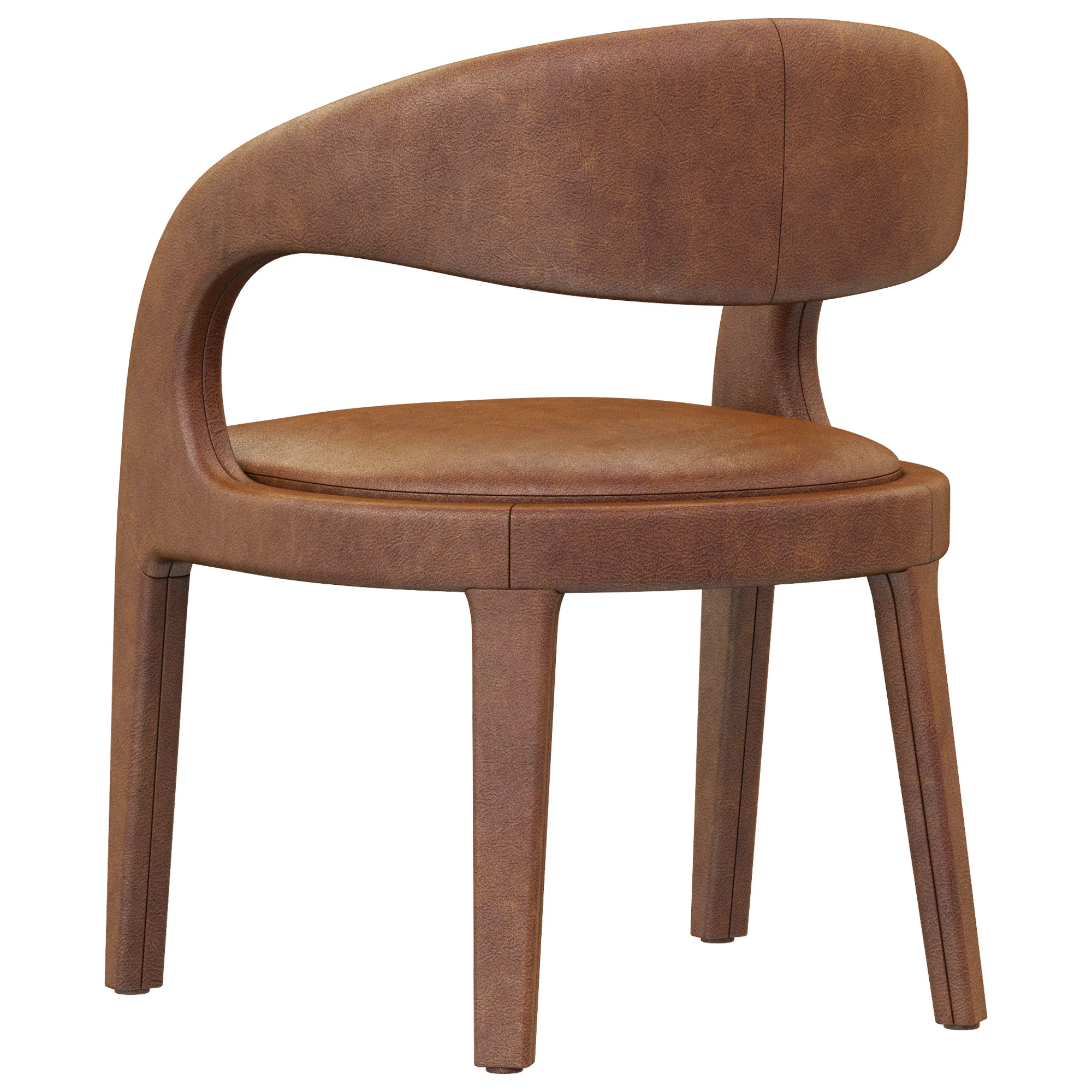 Coco Republic Pierre Dining Chair — 3D model preview 4