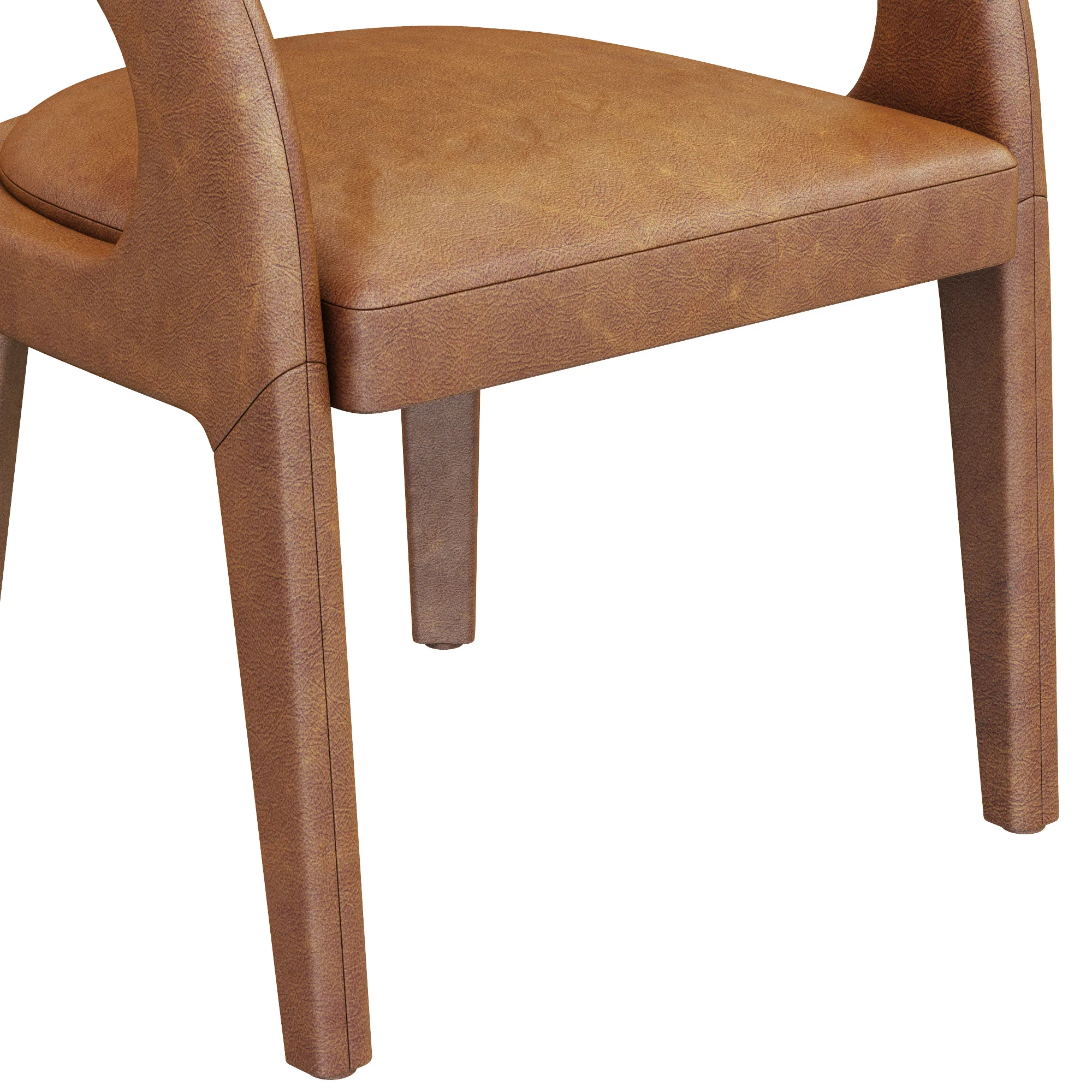Coco Republic Pierre Dining Chair — 3D model preview 5