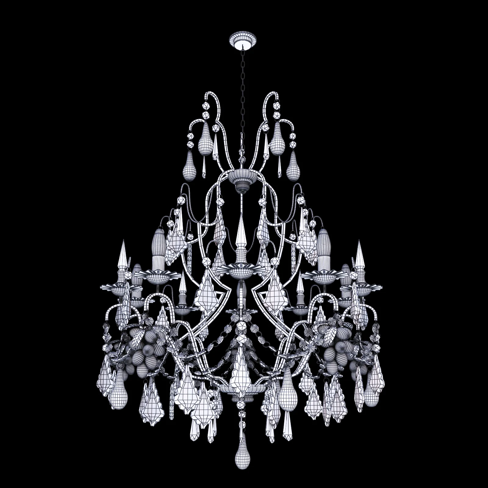 Classic Chandelier2 — 3D model preview 4