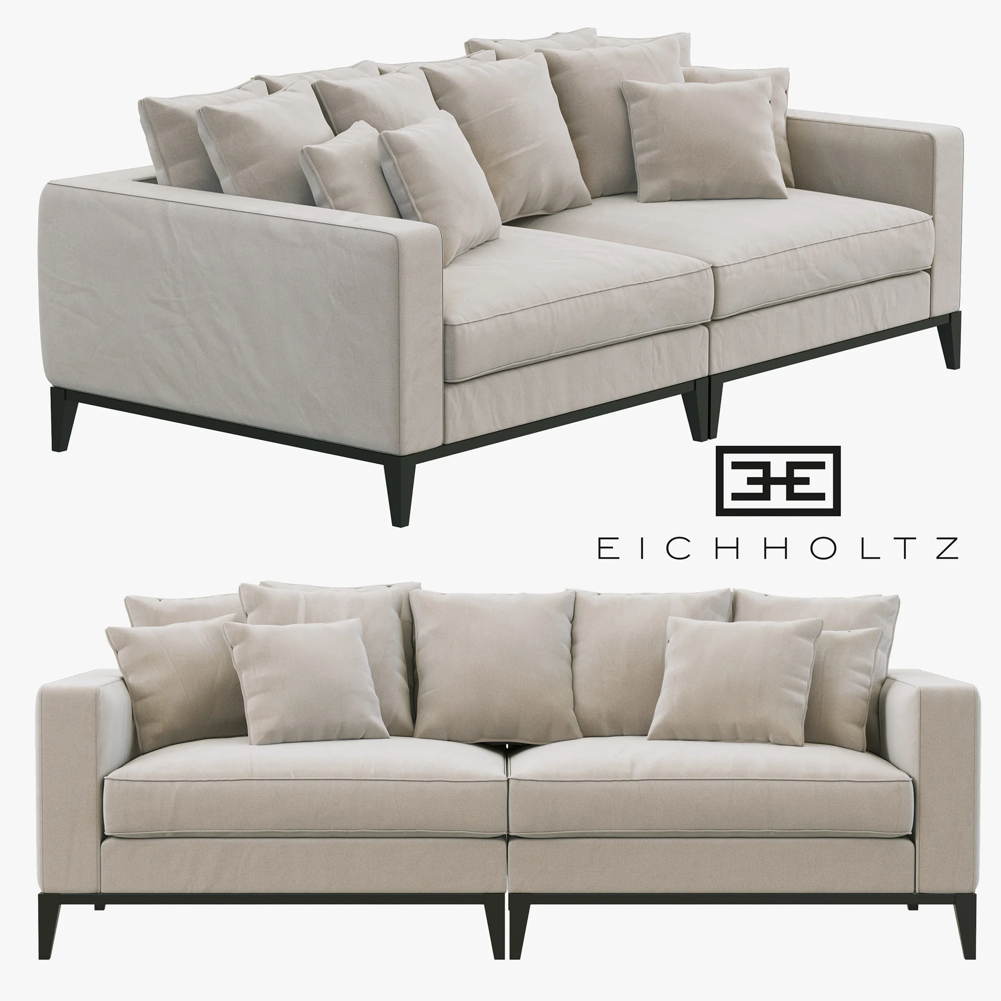 Eichholtz Sofa Principe — 3D model preview 1