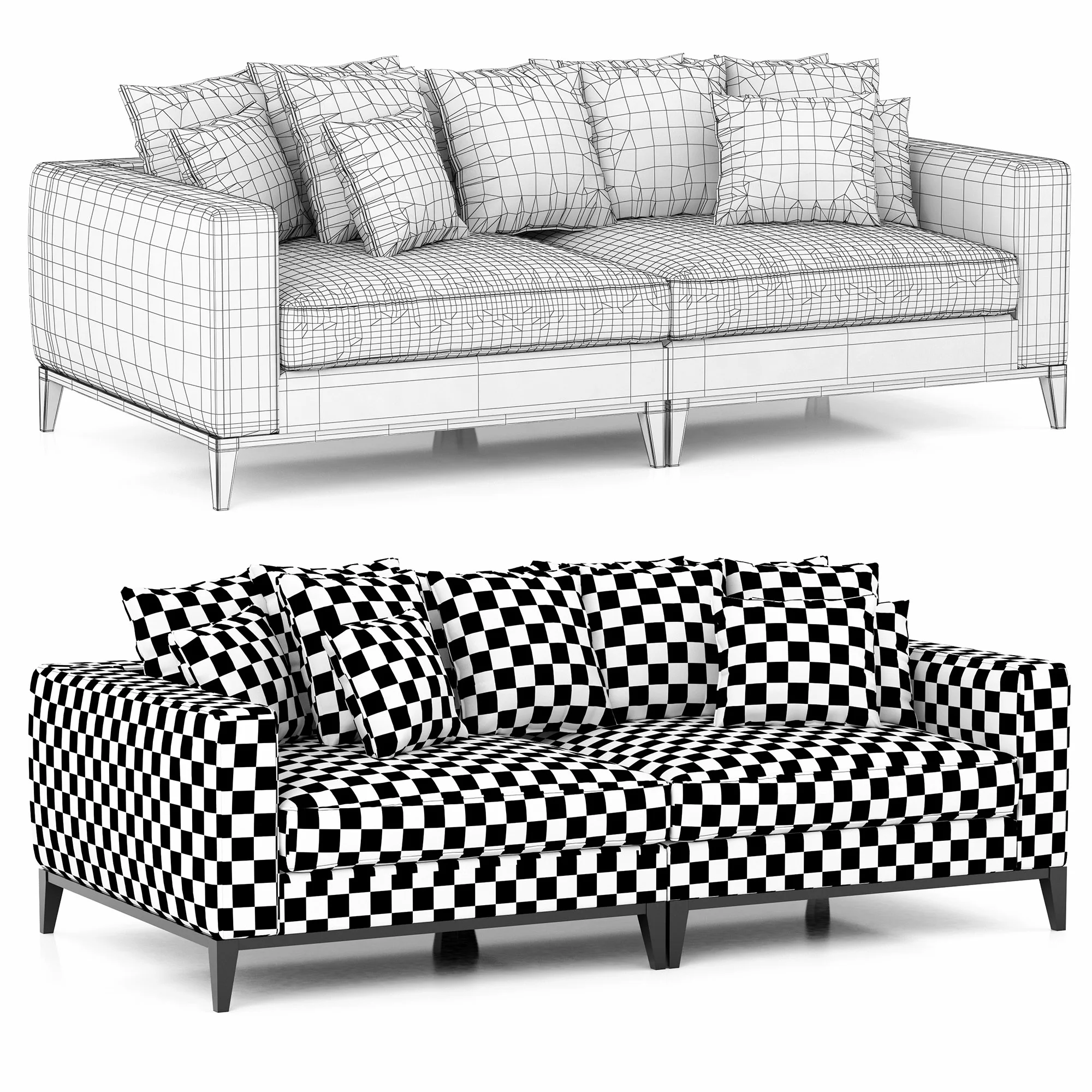 Eichholtz Sofa Principe — 3D model preview 11