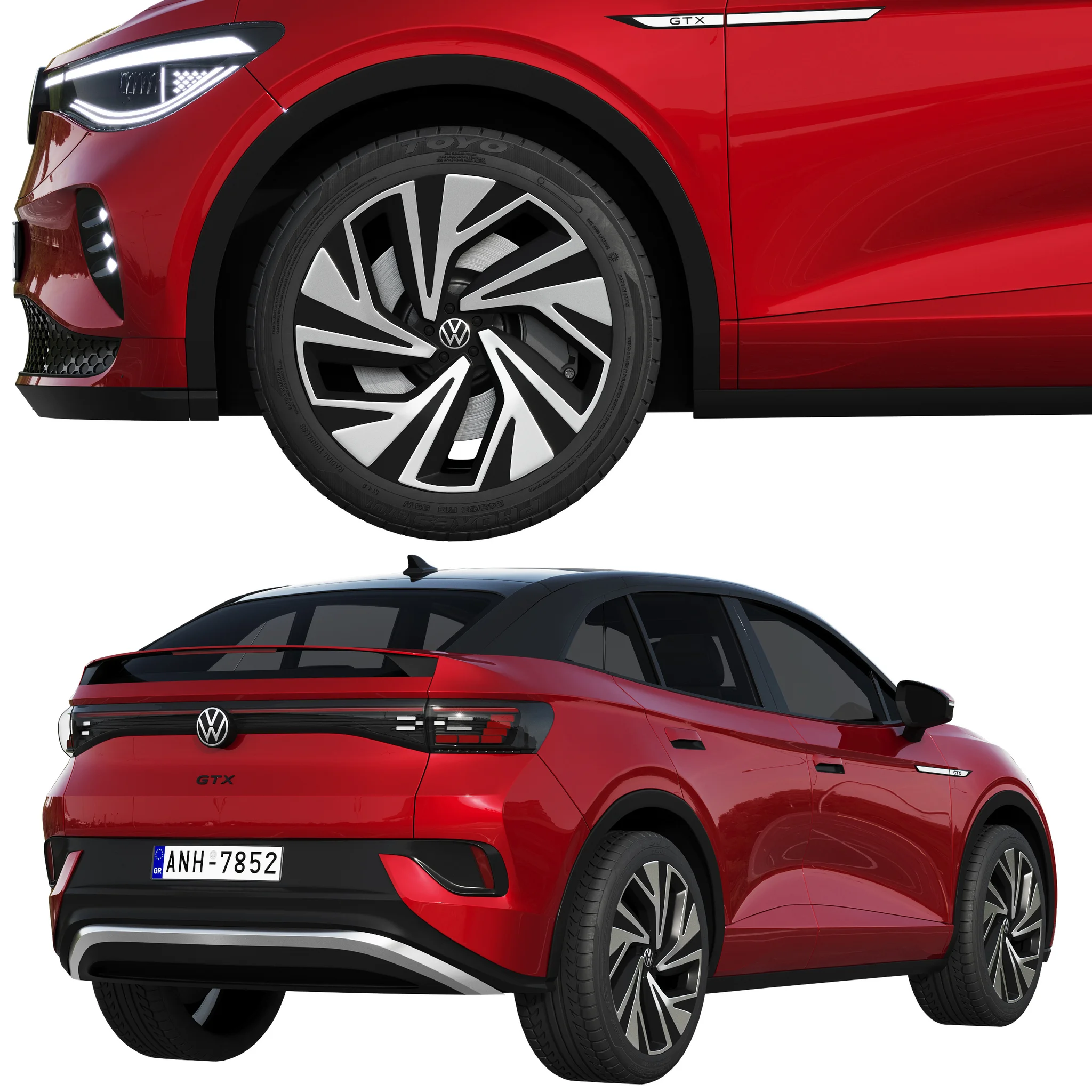 Volkswagen ID5 GTX, 3D model preview 2