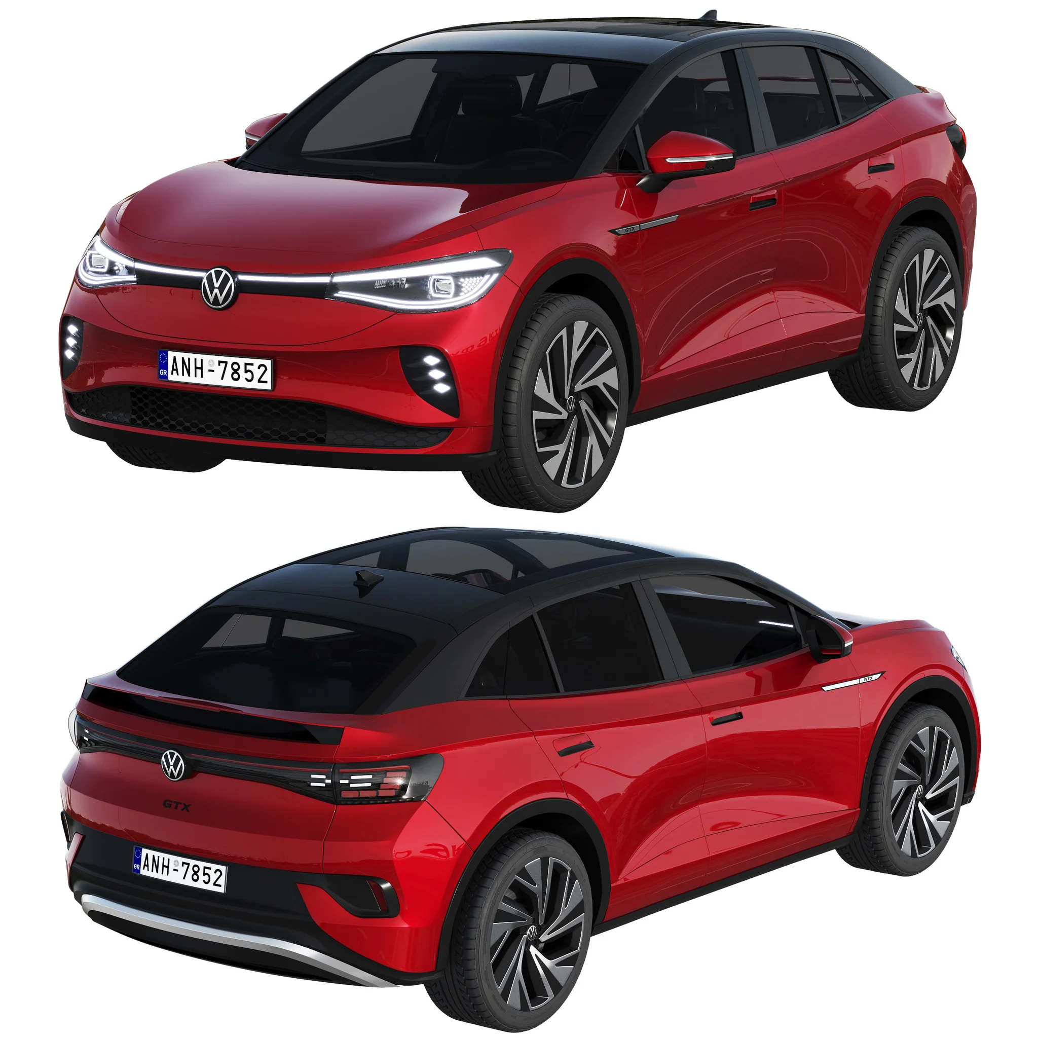 Volkswagen ID5 GTX, 3D model preview 7