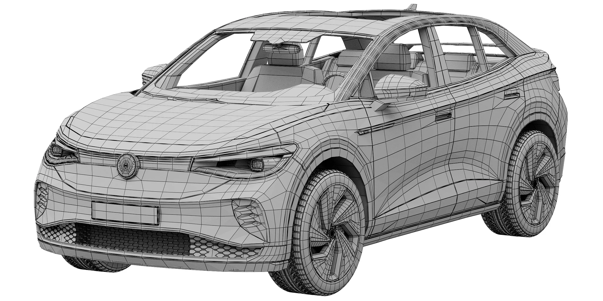 Volkswagen ID5 GTX, 3D model preview 12