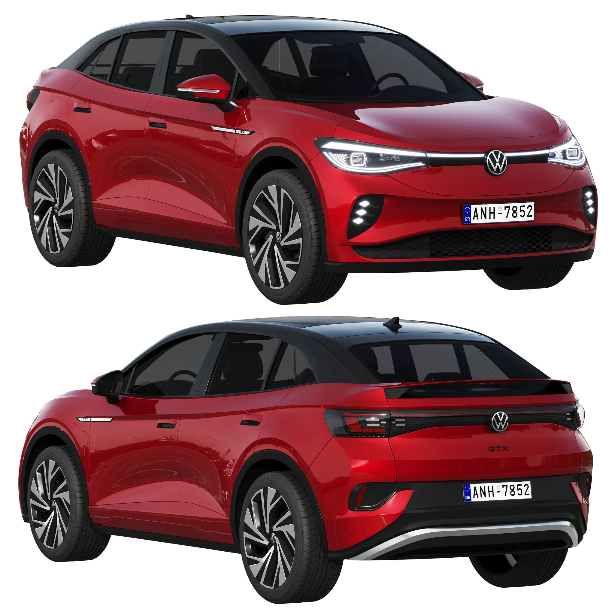 Volkswagen ID5 GTX, 3D model preview 16
