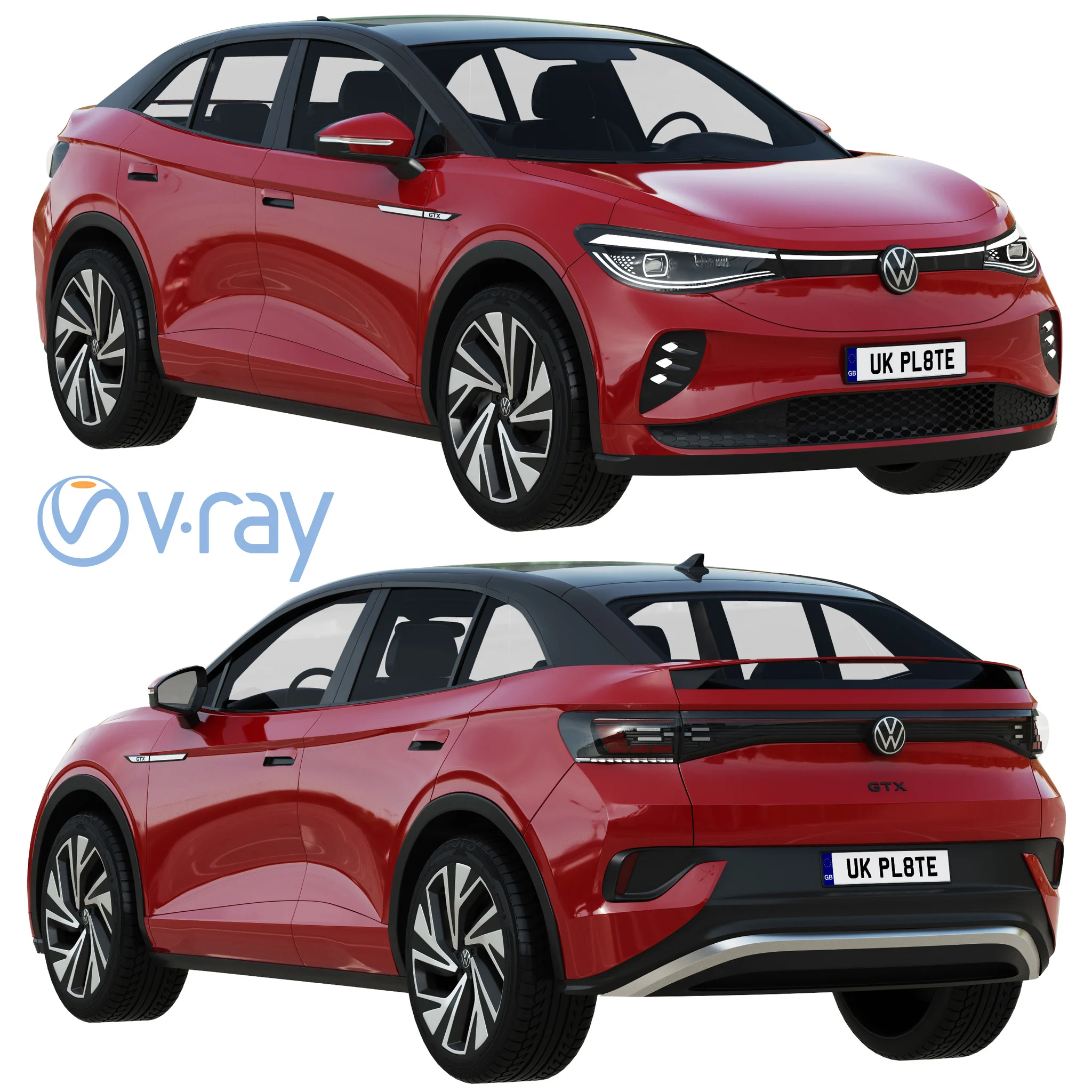 Volkswagen ID5 GTX, 3D model preview 20