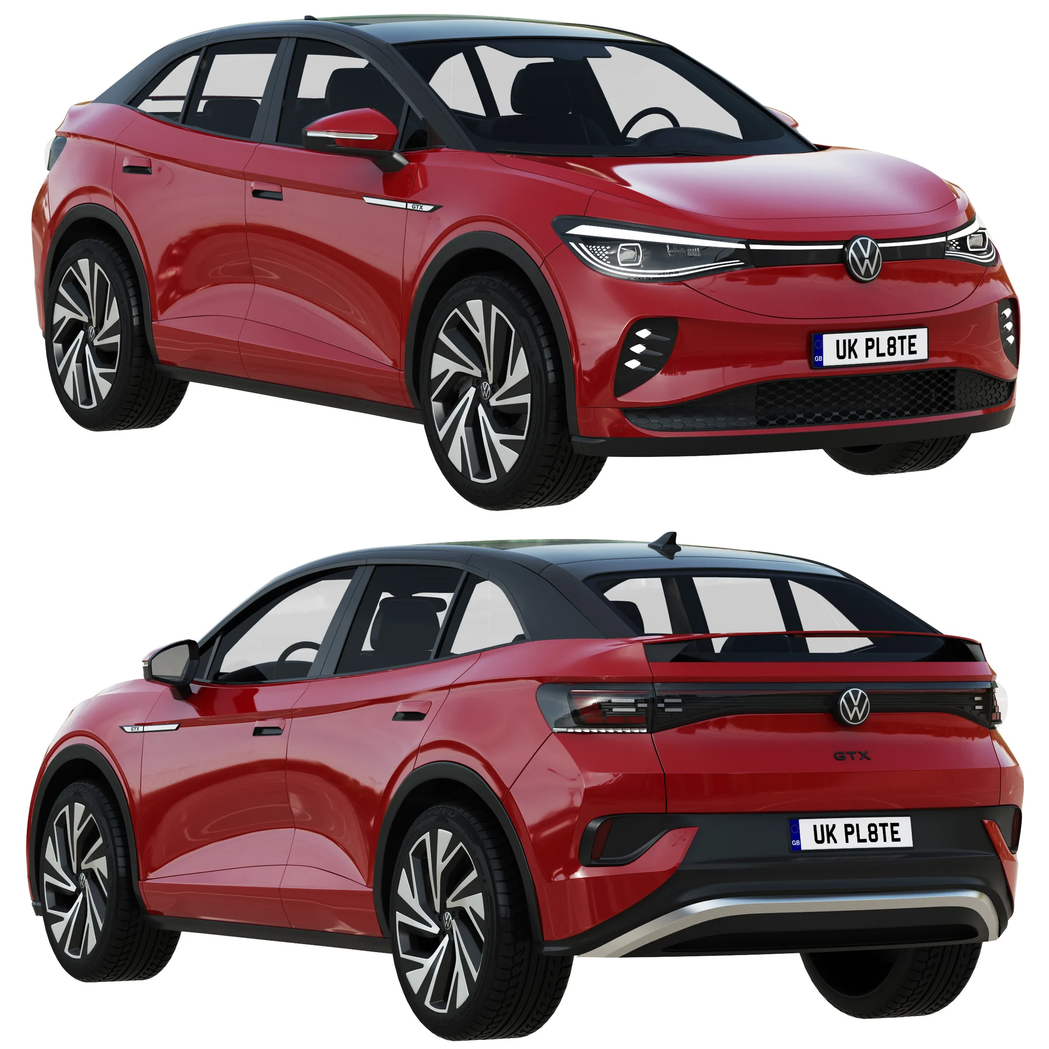 Volkswagen ID5 GTX, 3D model preview 21