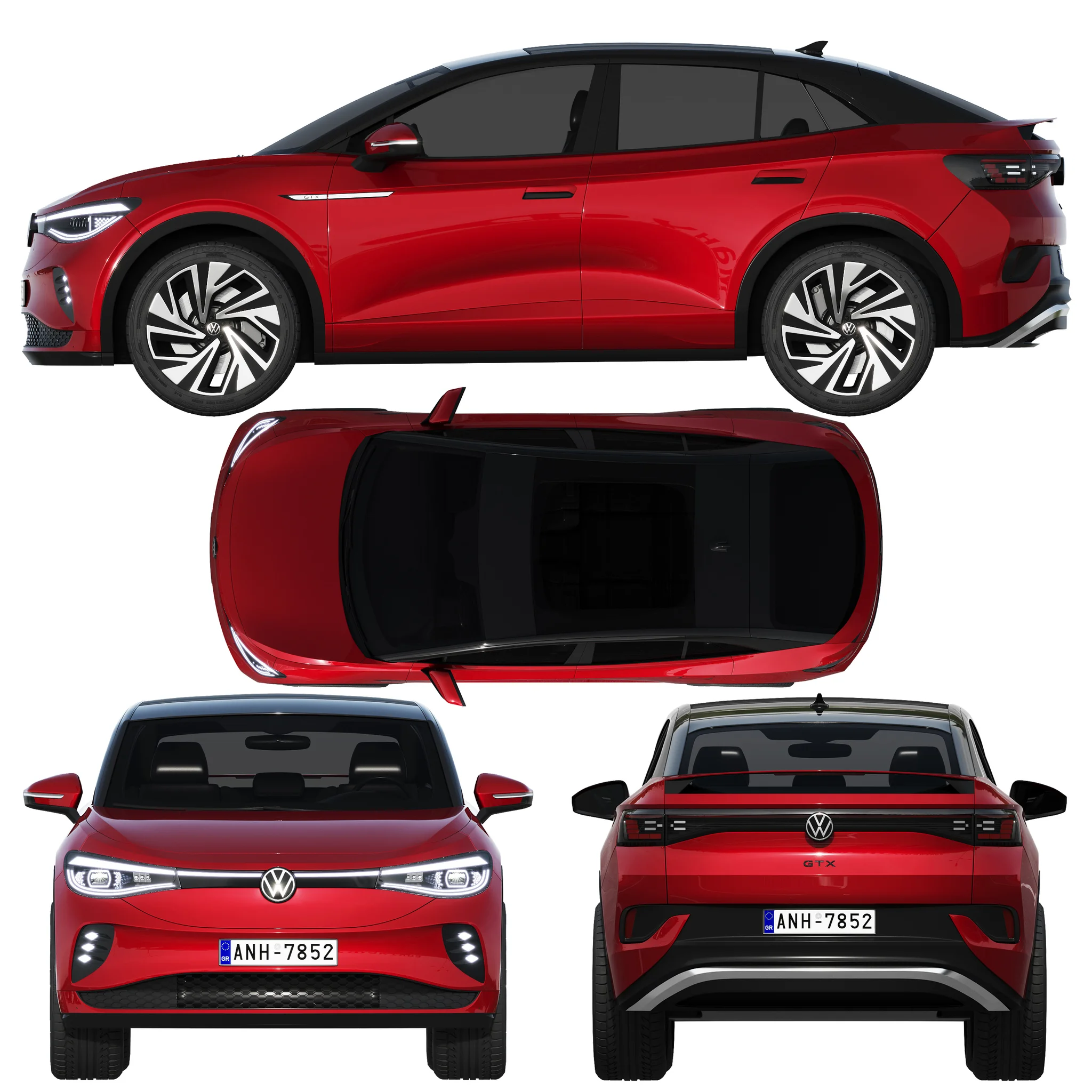 Volkswagen ID5 GTX, 3D model preview 28
