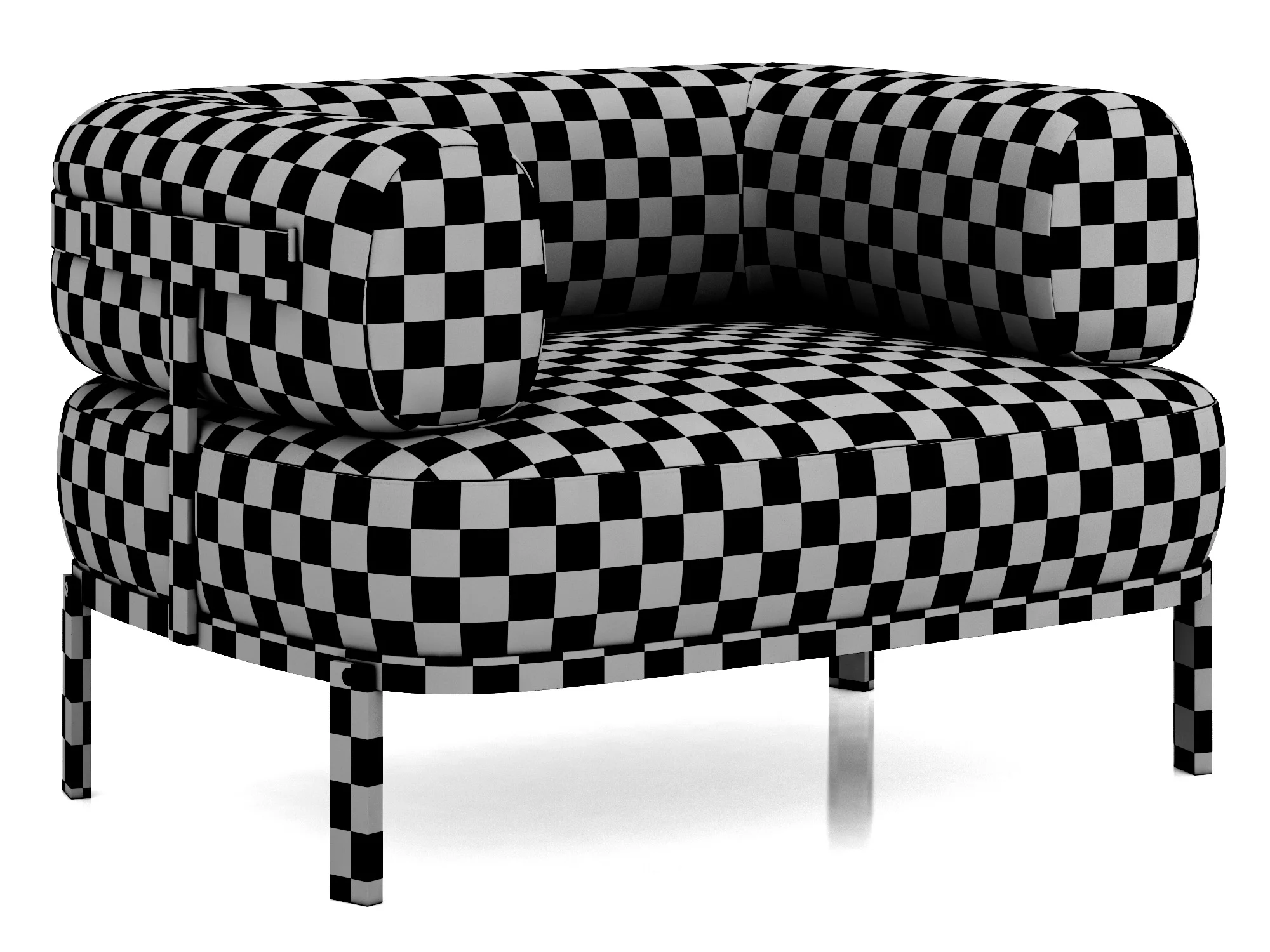 Baxter Belt Armchair — 3D model preview 11