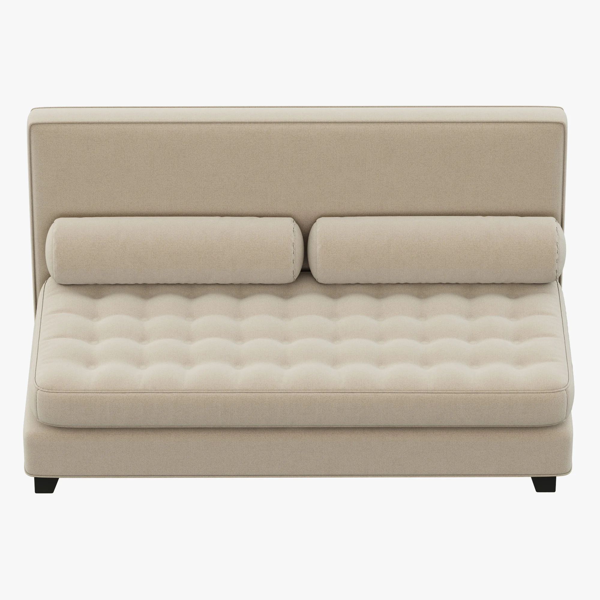 RH Teen Rylin Tufted Velvet Armless Loveseat — 3D model preview 8