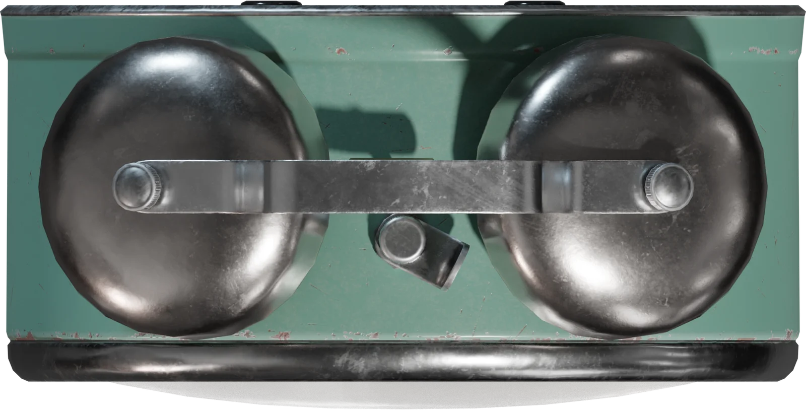 Vintage Twin-Bell Alarm Clock, 3D model preview 4