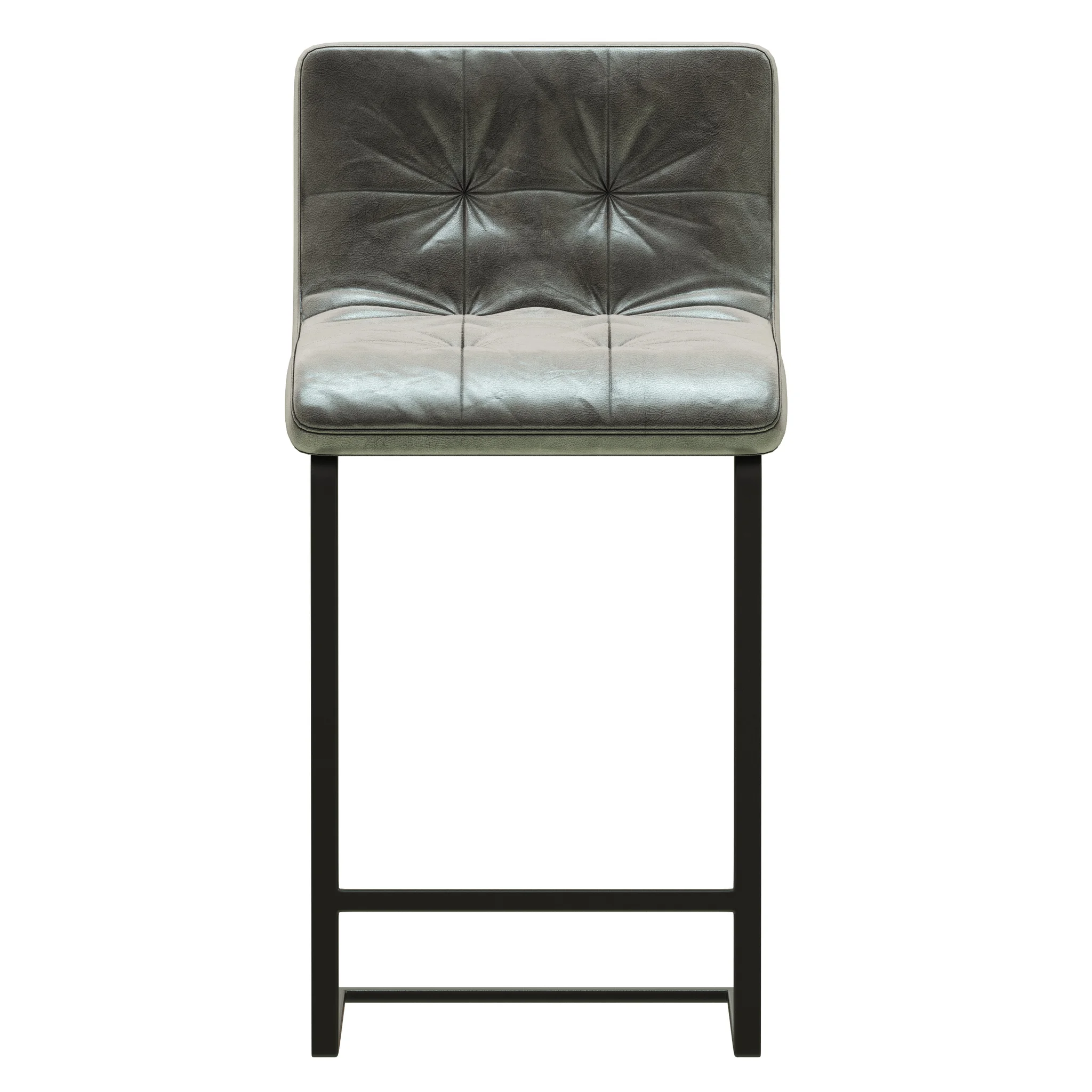 RH Modern Rossi Leather Stool — 3D model preview 7