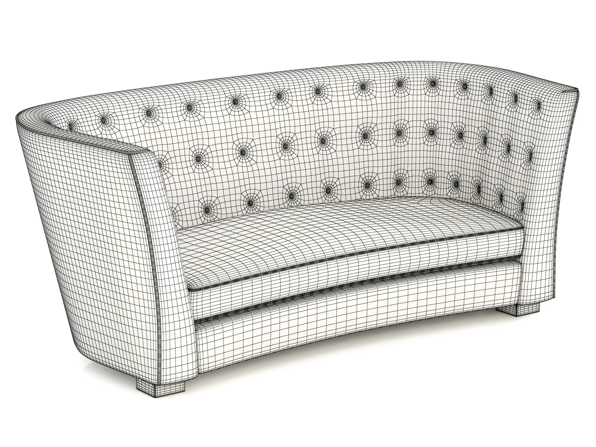 Flexform Mood Caress John Hutton — 3D model preview 8