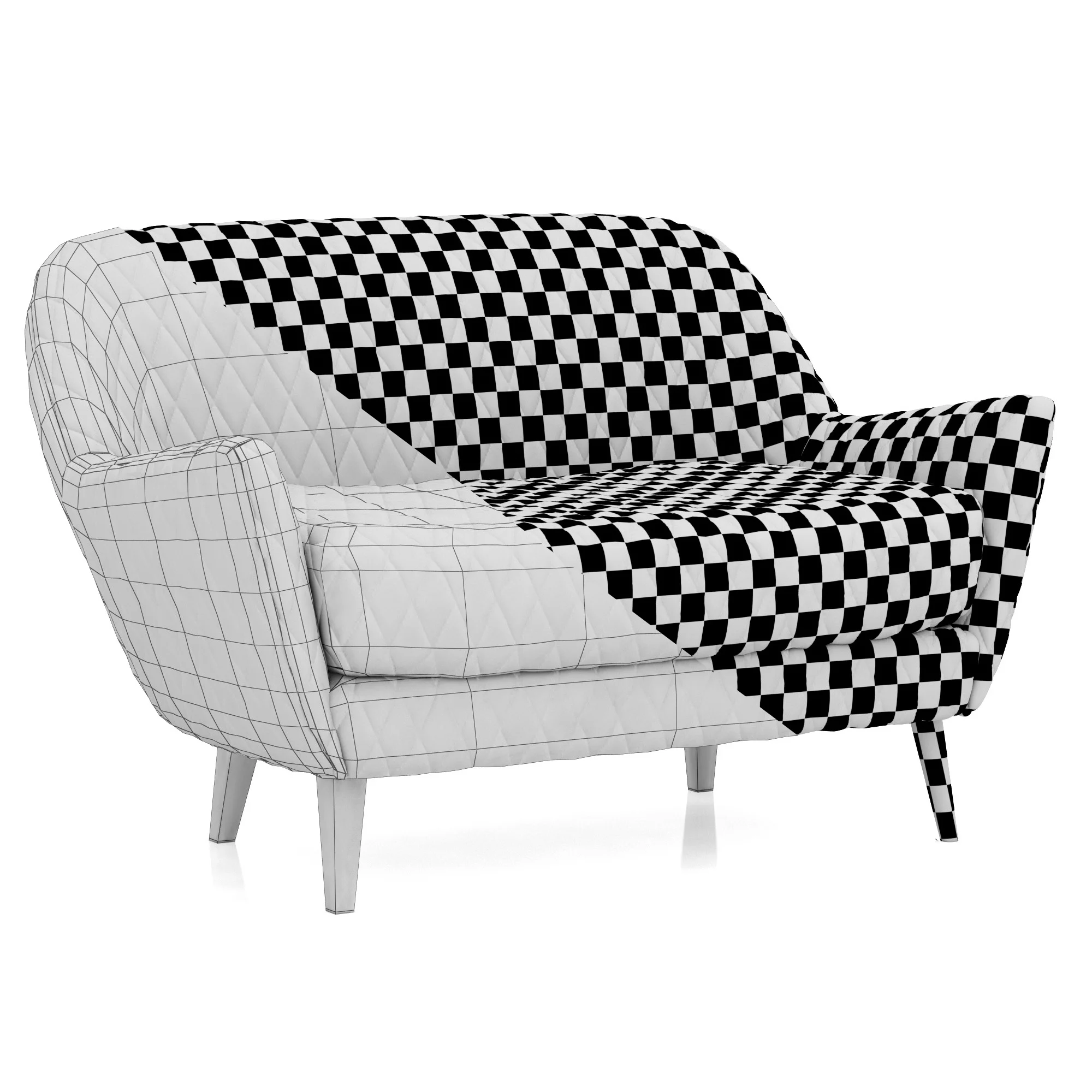 Deephouse Benelux Sofa — 3D model preview 10