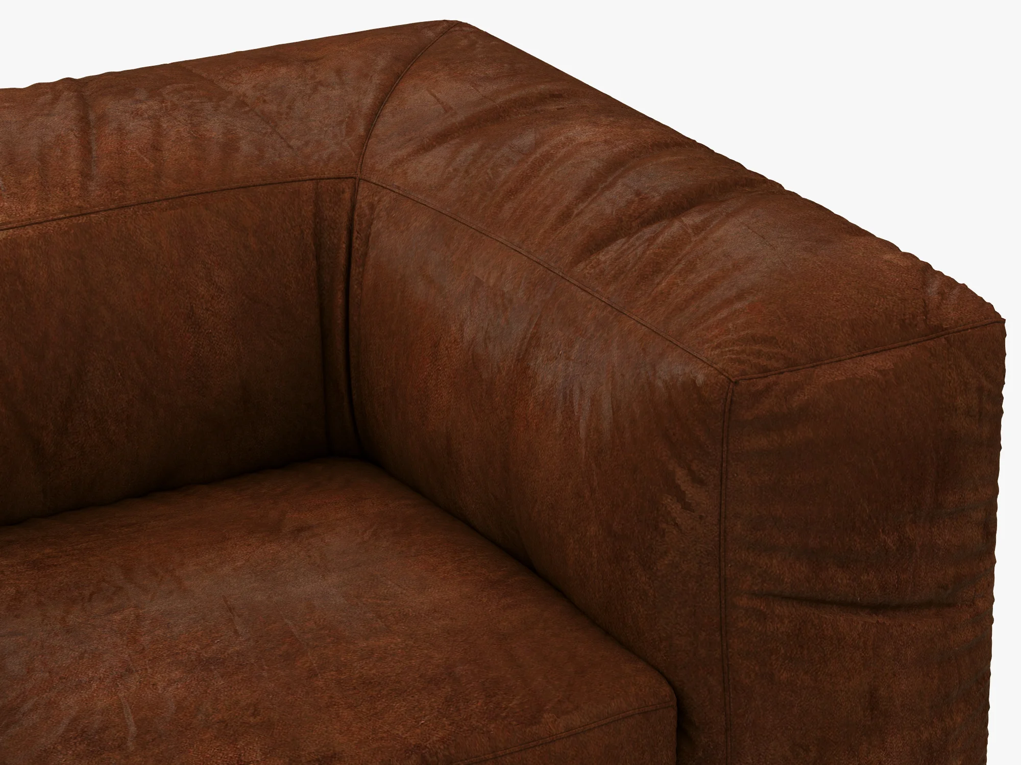 Restoration Hardware Fulham Leather Chair — 3D model preview 3