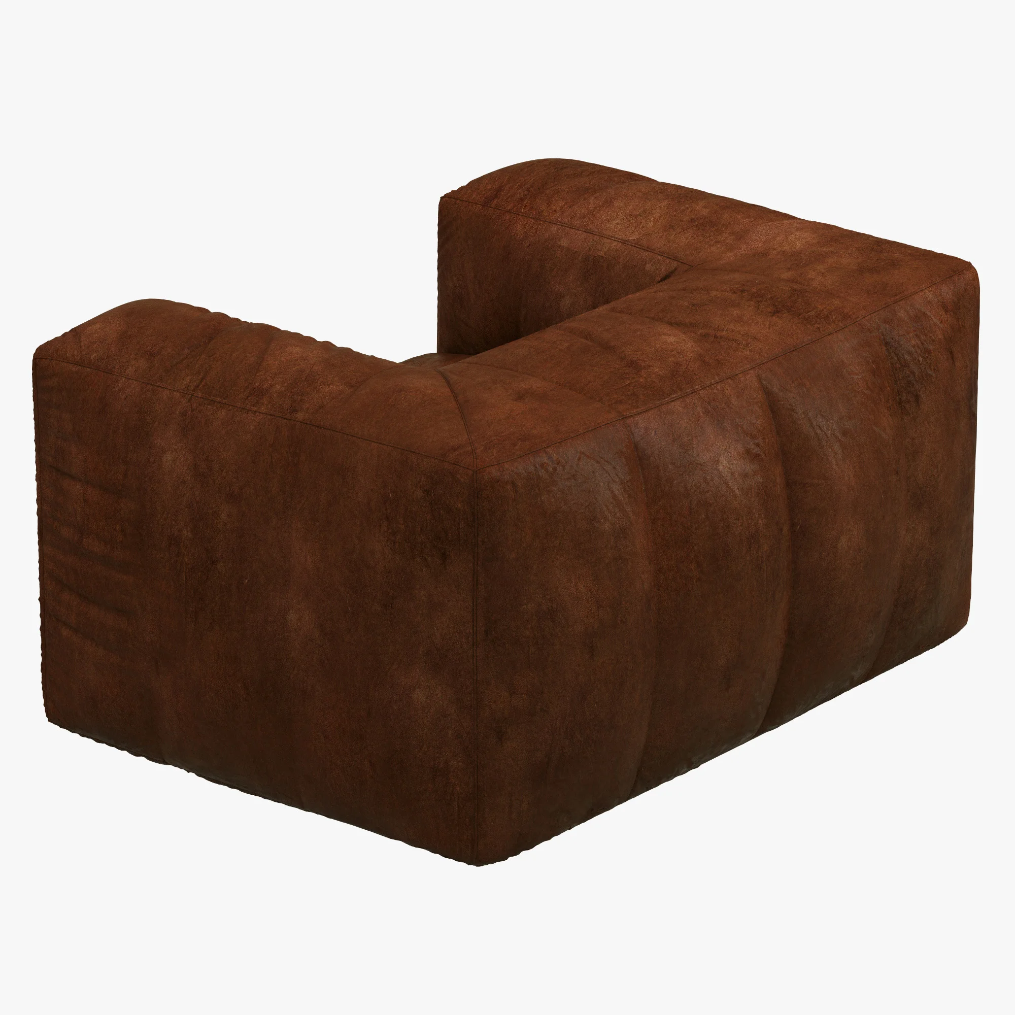Restoration Hardware Fulham Leather Chair — 3D model preview 5