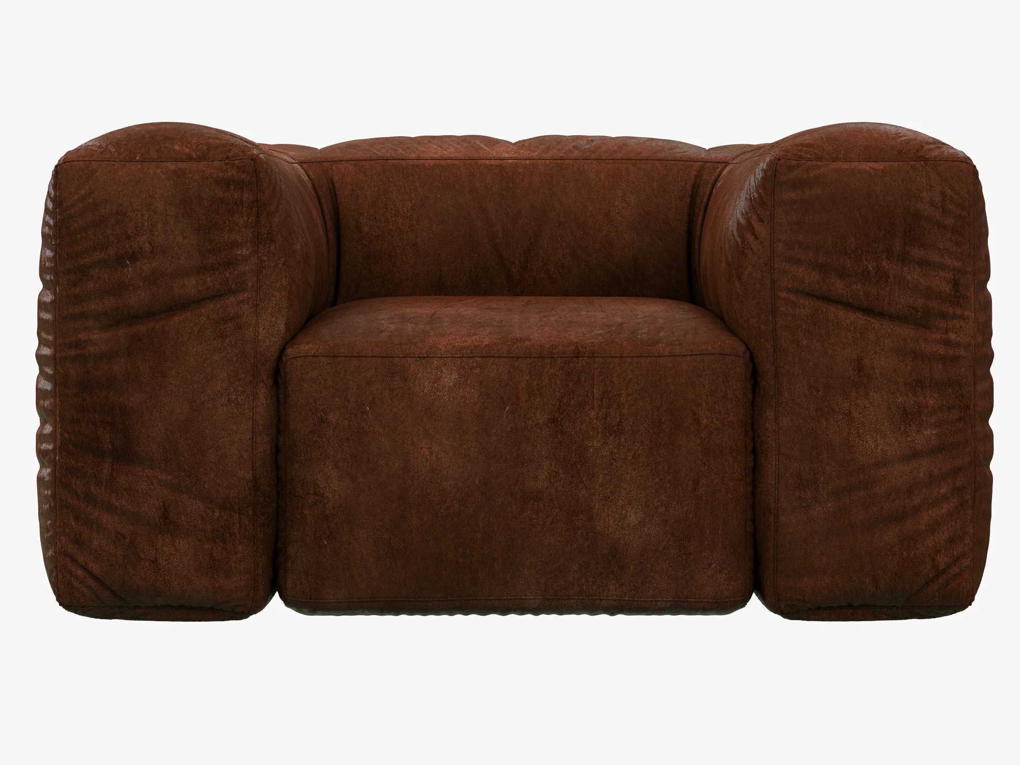 Restoration Hardware Fulham Leather Chair — 3D model preview 7