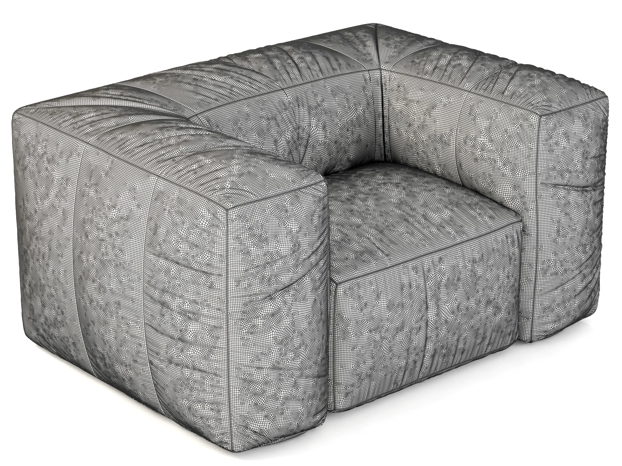 Restoration Hardware Fulham Leather Chair — 3D model preview 8