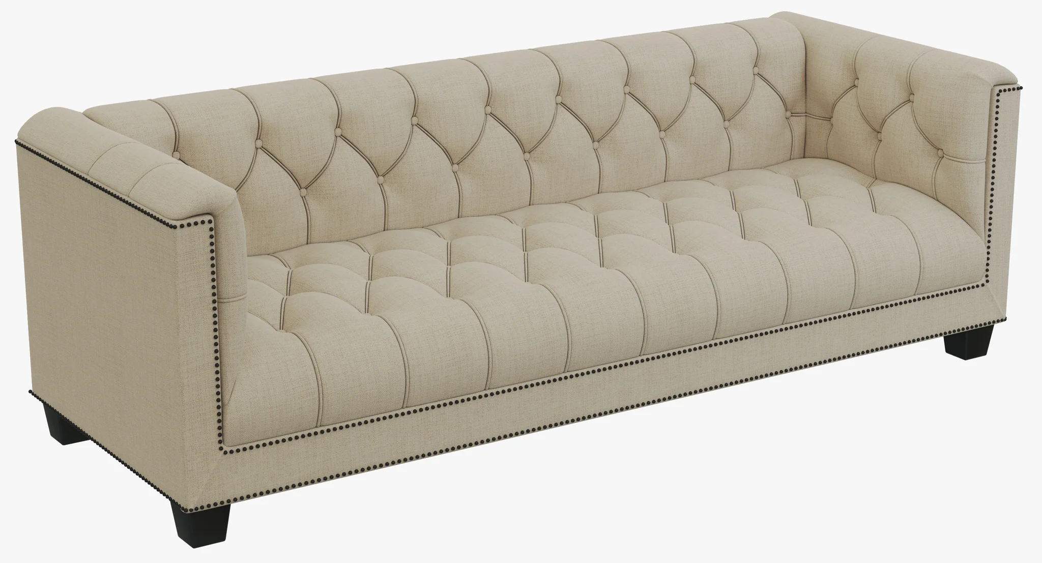 Baker Paris Loveseat — 3D model preview 1