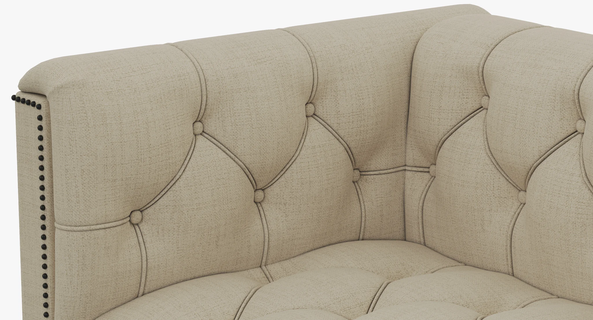 Baker Paris Loveseat — 3D model preview 4
