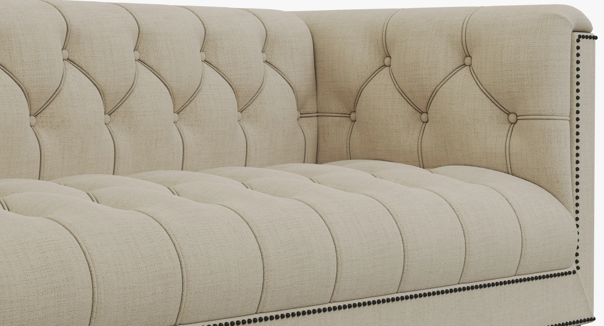 Baker Paris Loveseat — 3D model preview 6