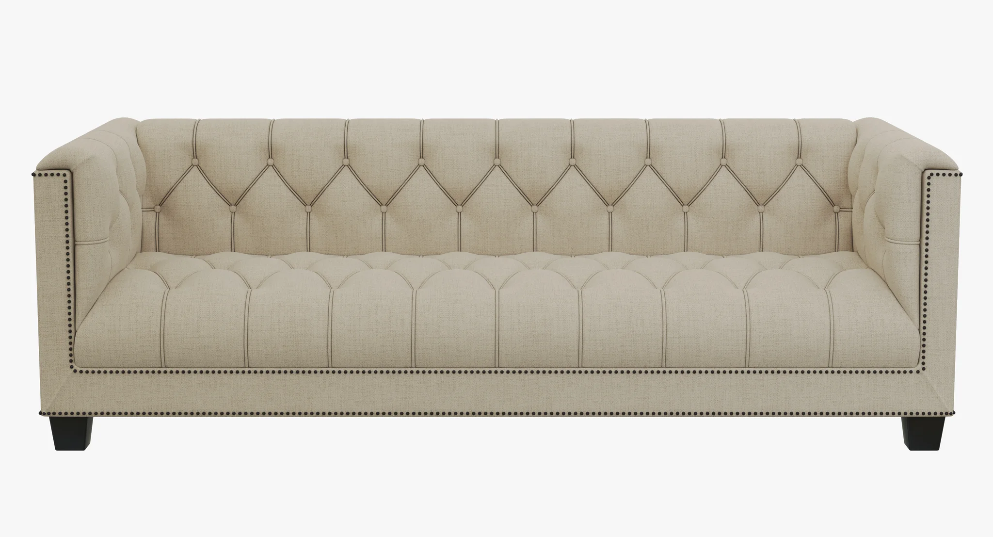 Baker Paris Loveseat — 3D model preview 7