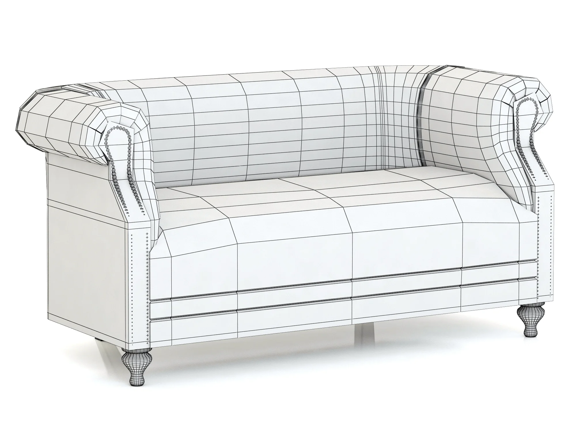 Dantone Home Marlou Sofa — 3D model preview 4