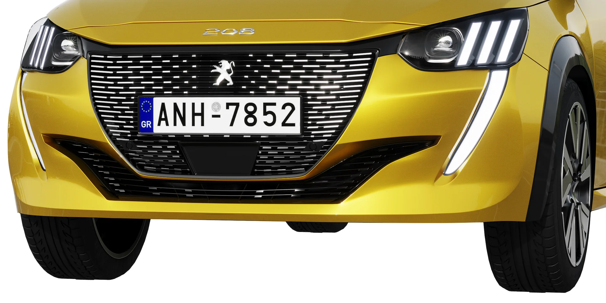 Peugeot 208, 3D model preview 2