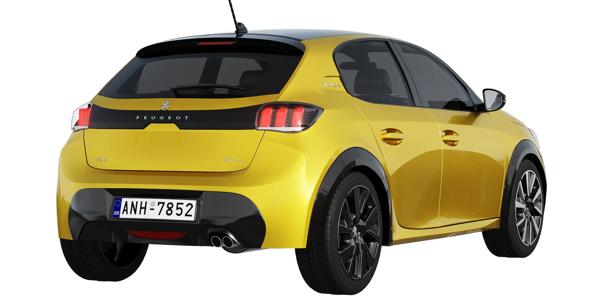 Peugeot 208, 3D model preview 3