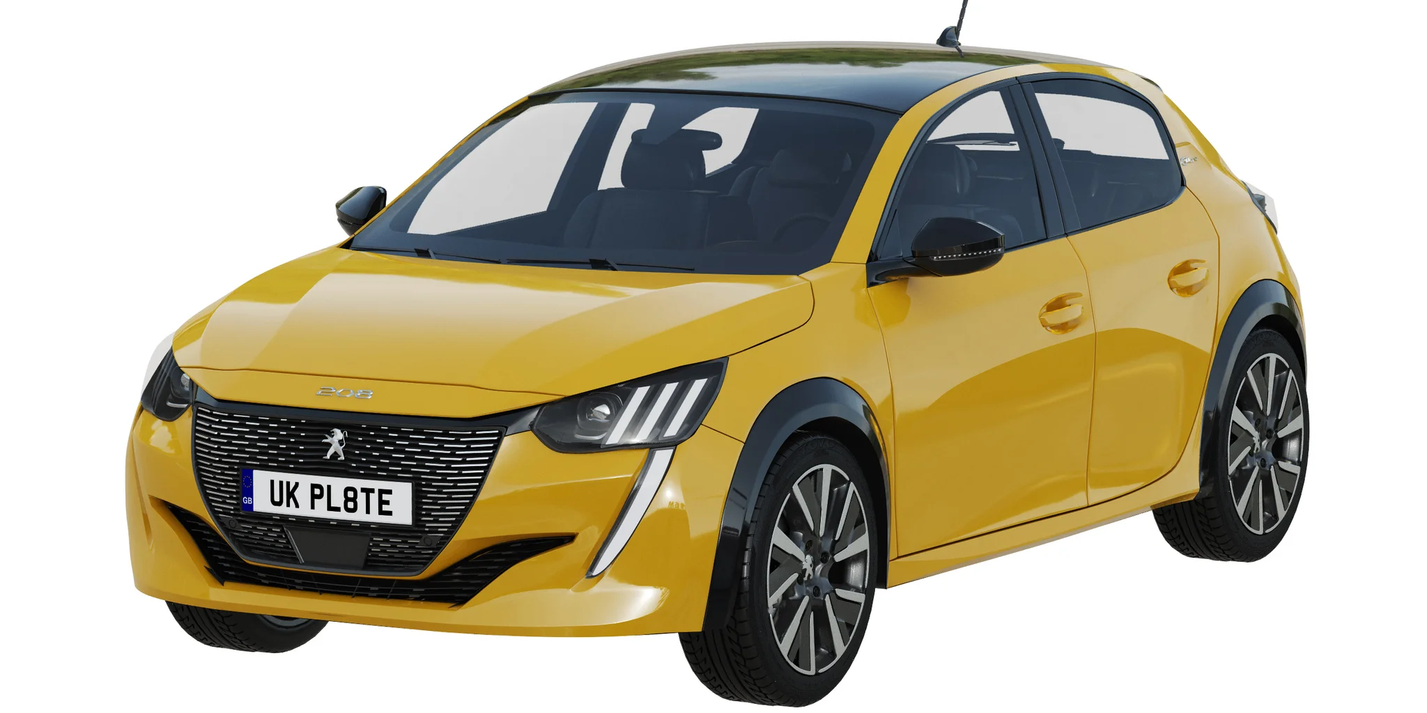 Peugeot 208, 3D model preview 11
