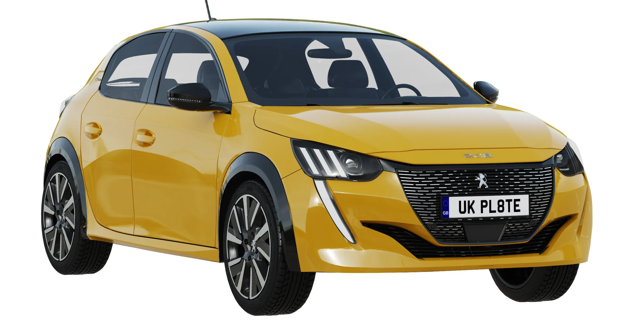 Peugeot 208, 3D model preview 17
