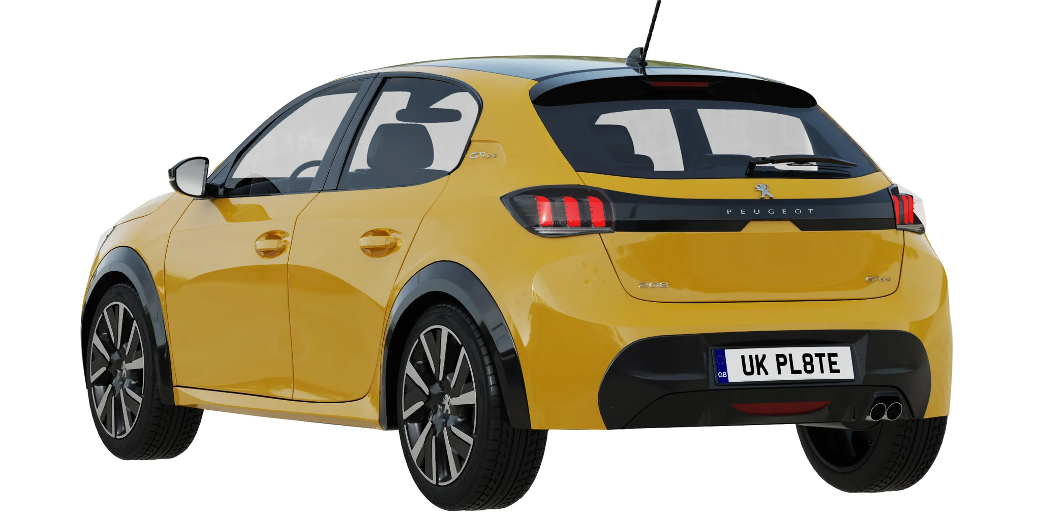 Peugeot 208, 3D model preview 22